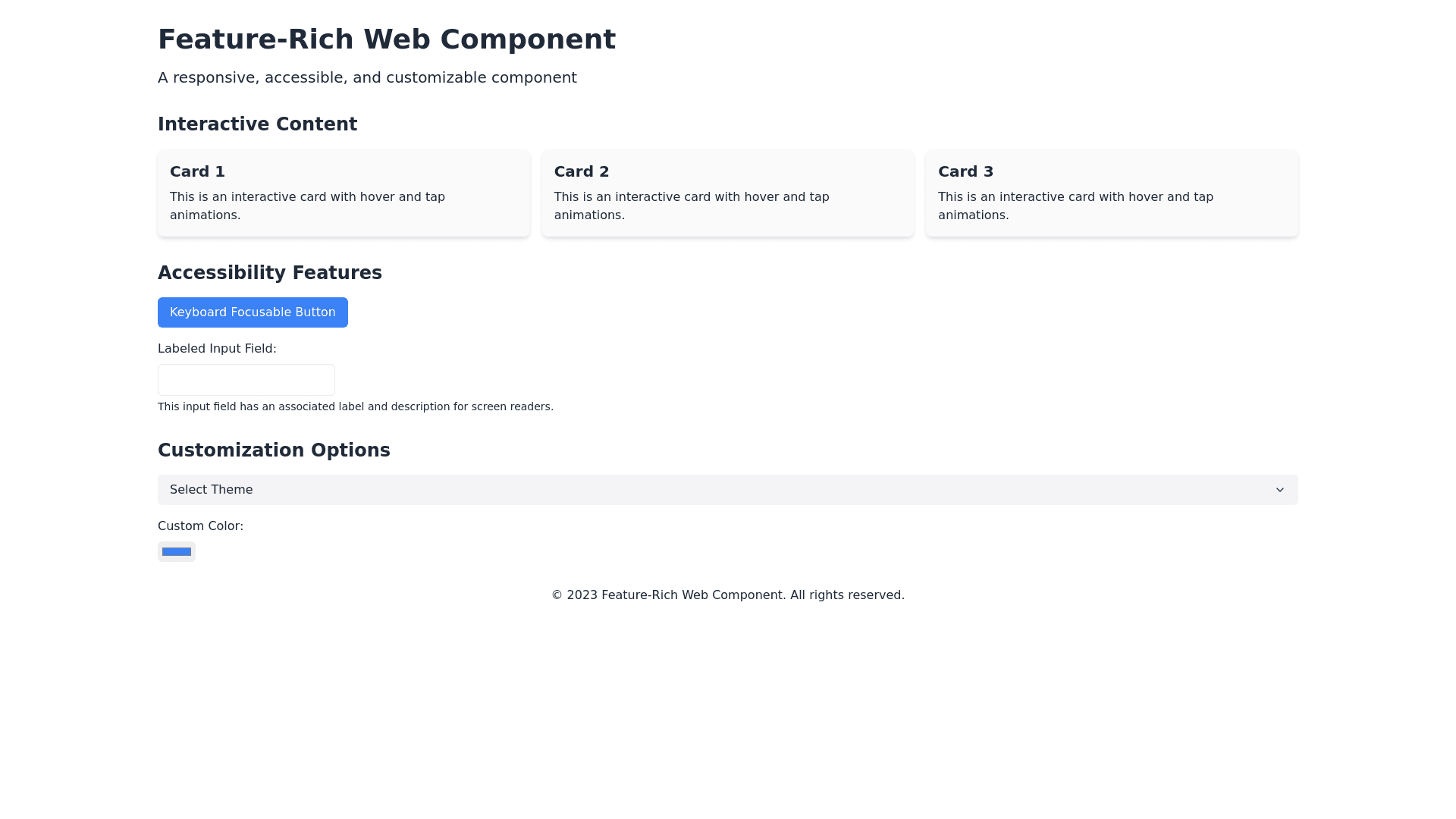 Component Preview