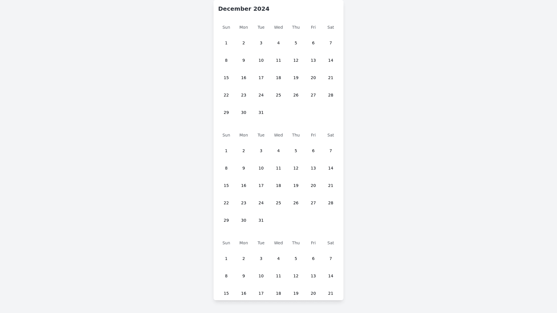 Component Preview