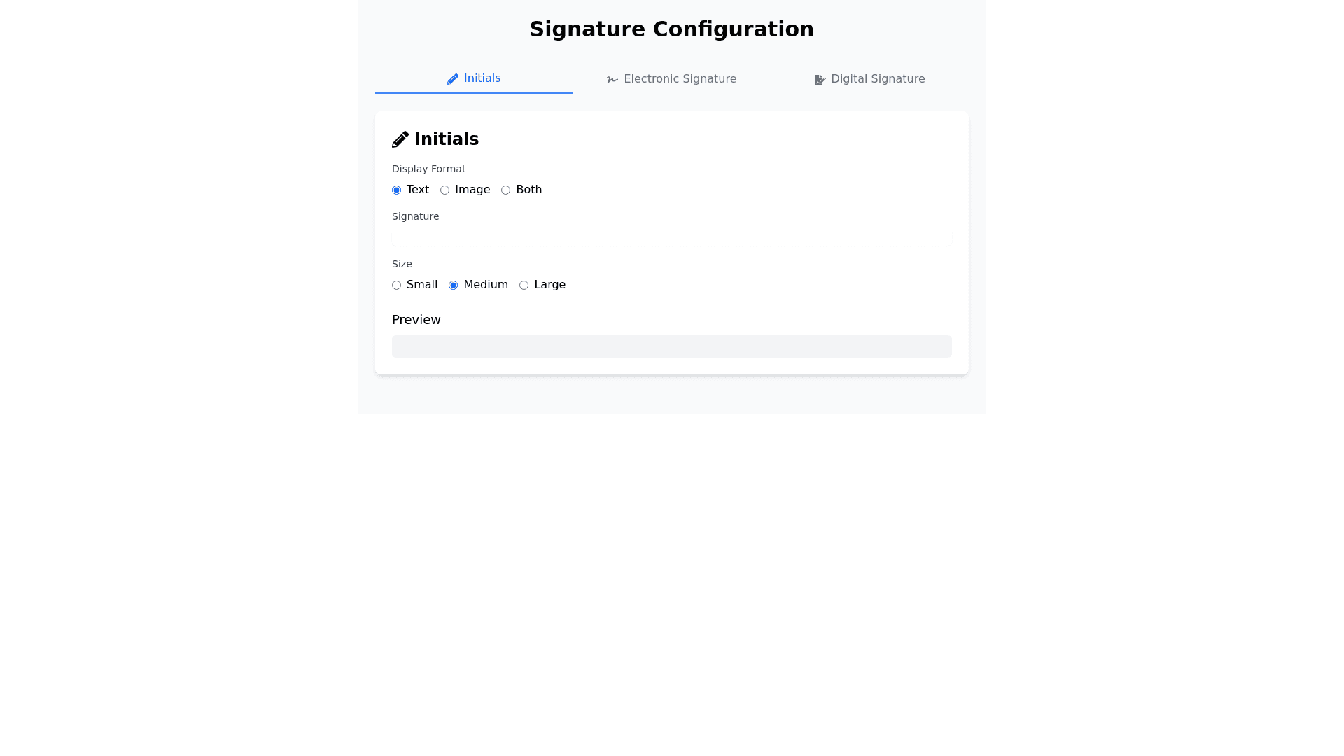 Component Preview