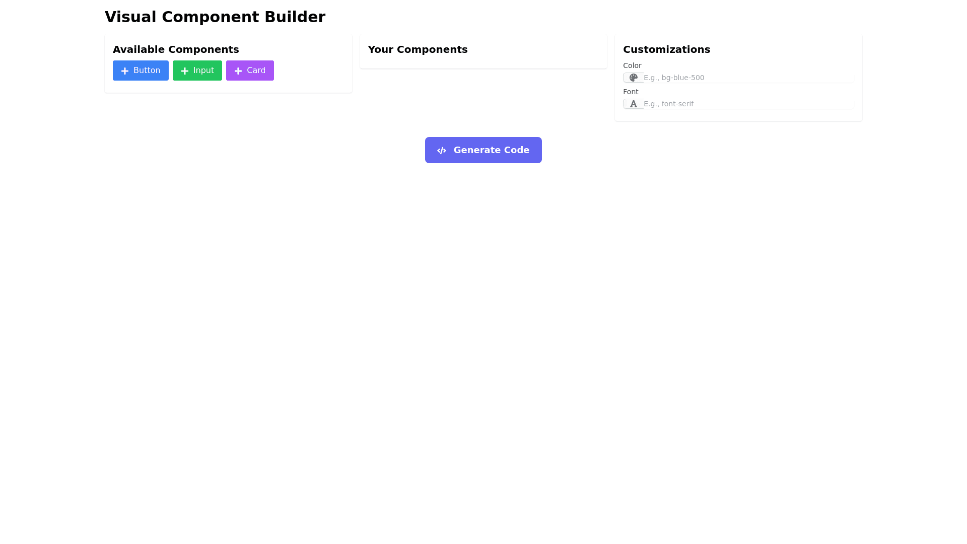 Component Preview