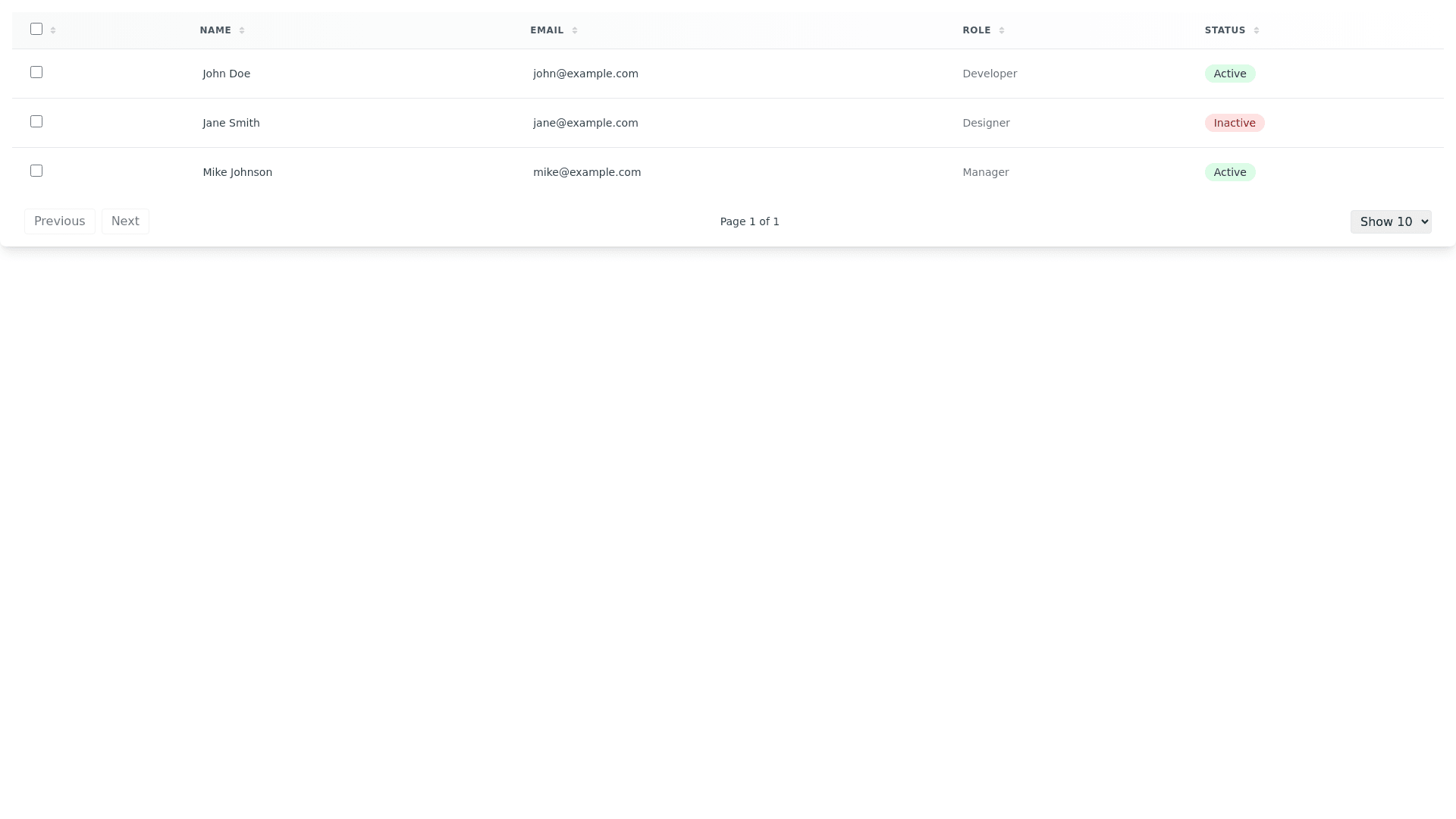 Component Preview