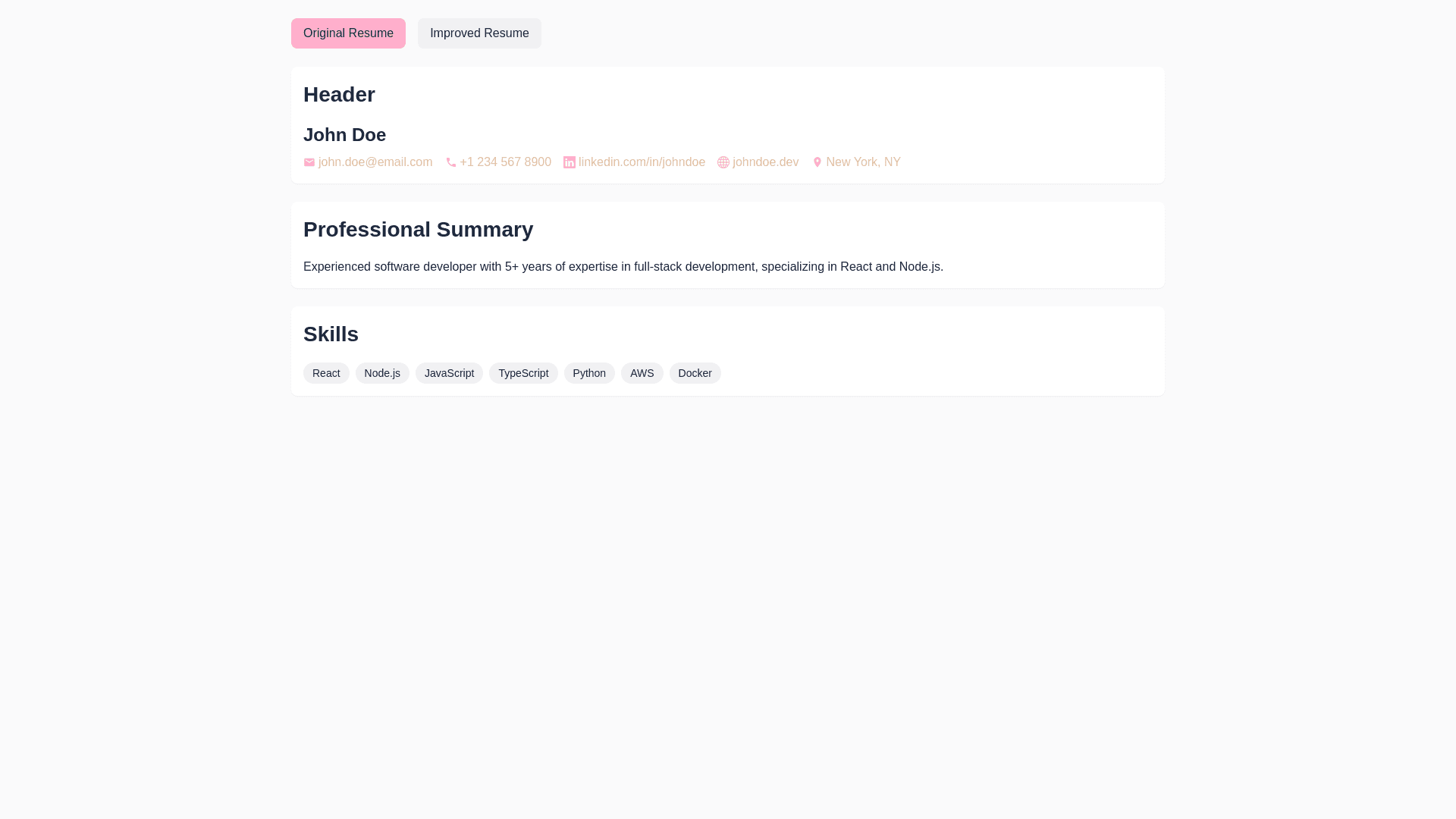 Component Preview