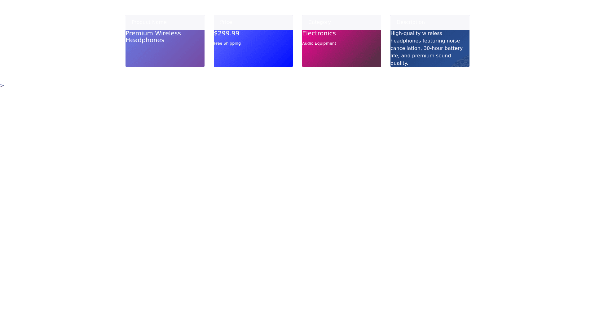 Component Preview