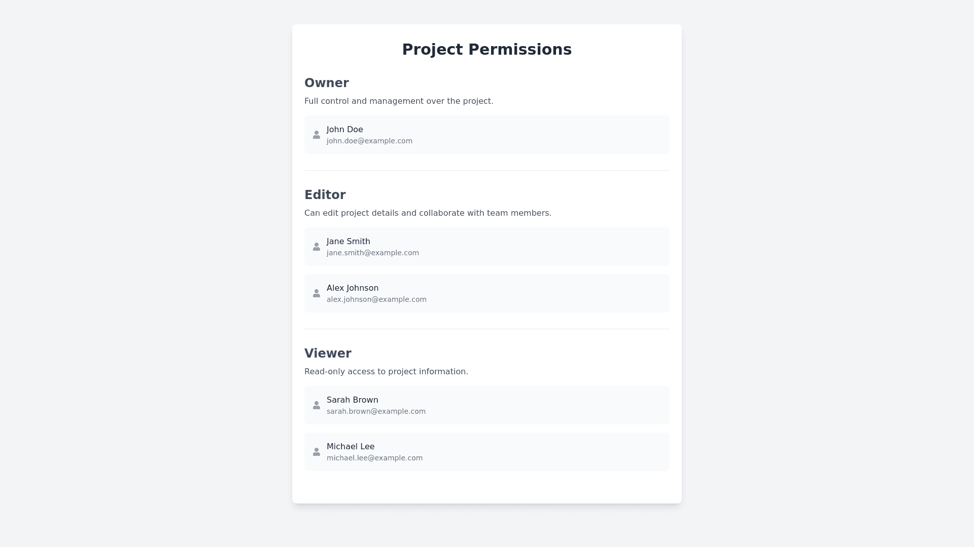 Component Preview