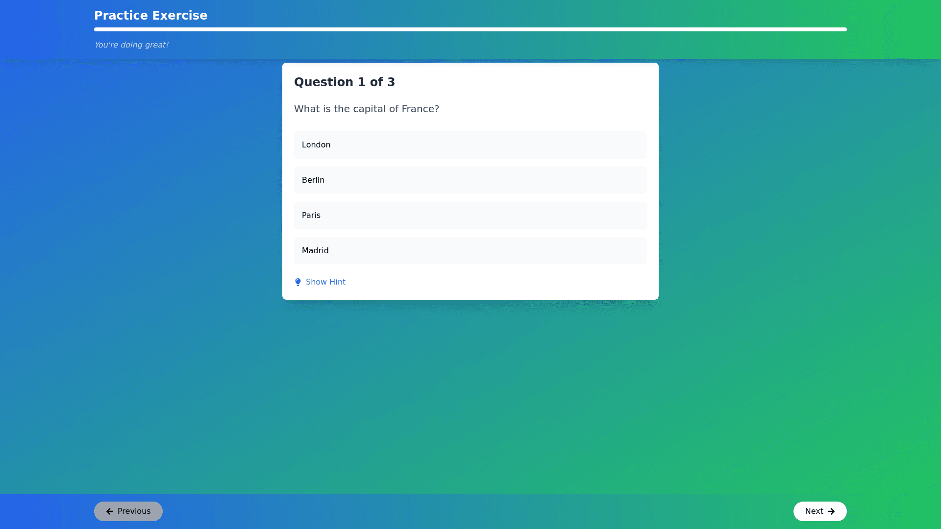 Component Preview