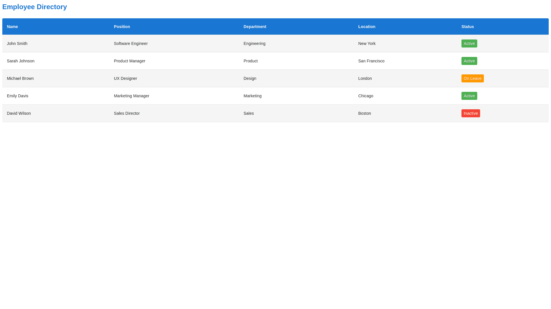 Component Preview