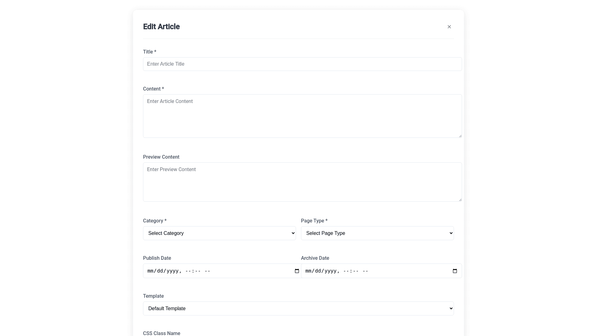 Component Preview