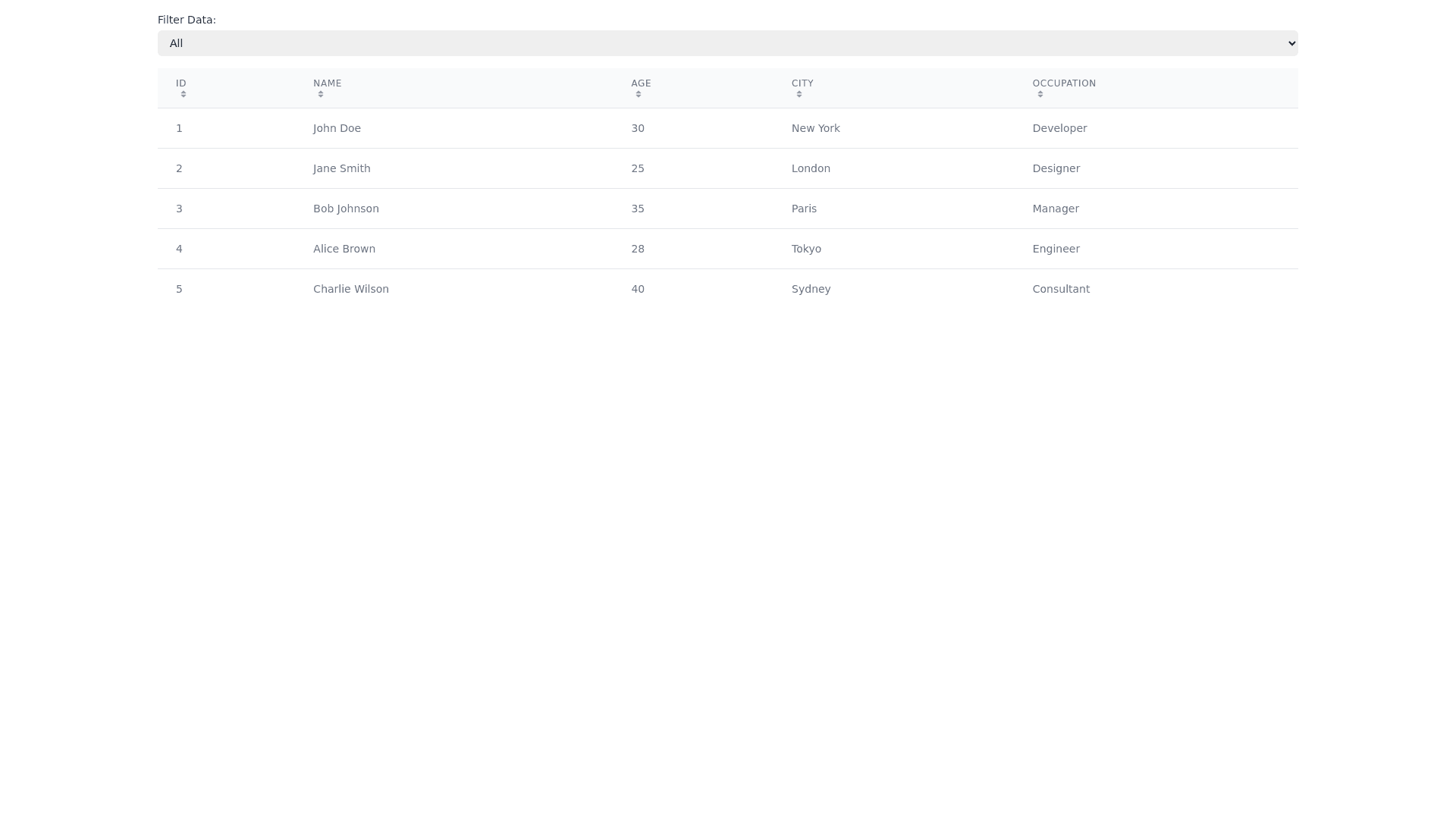 Component Preview