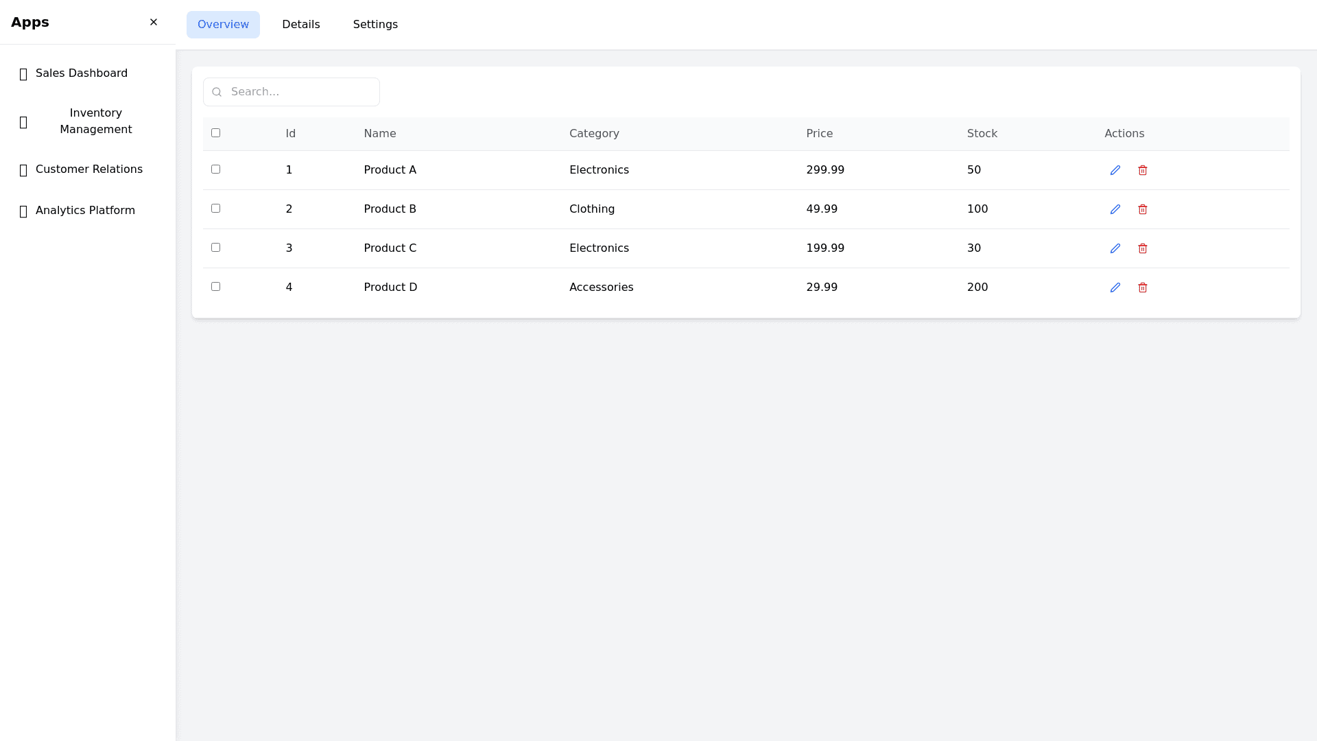 Component Preview