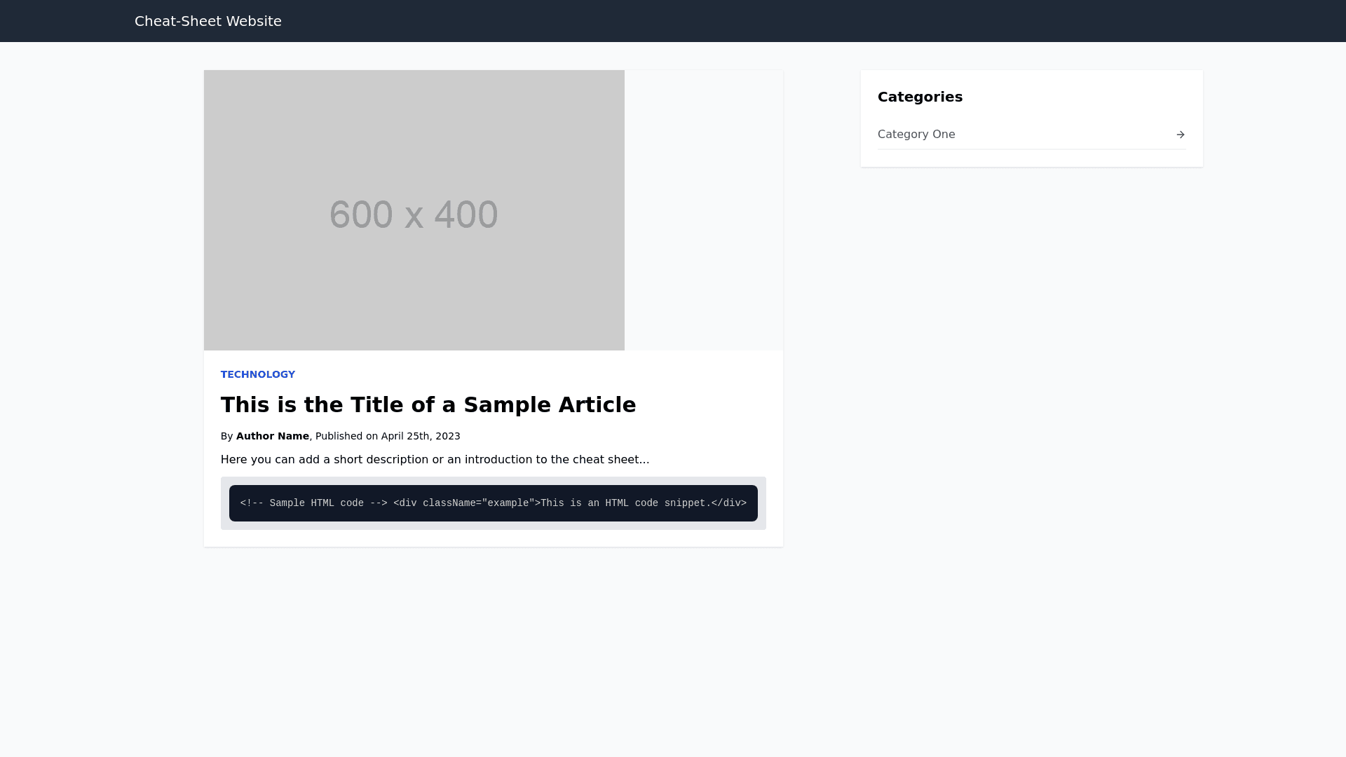 Component Preview