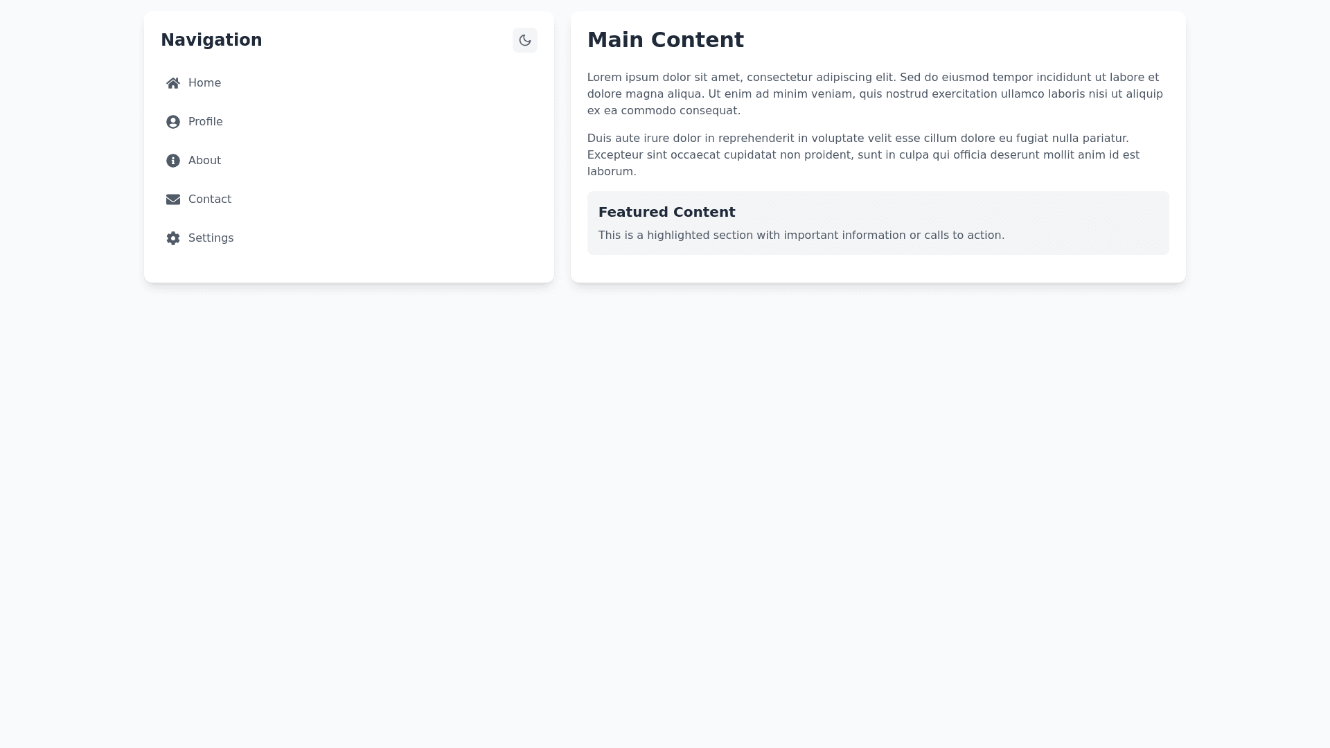 Component Preview