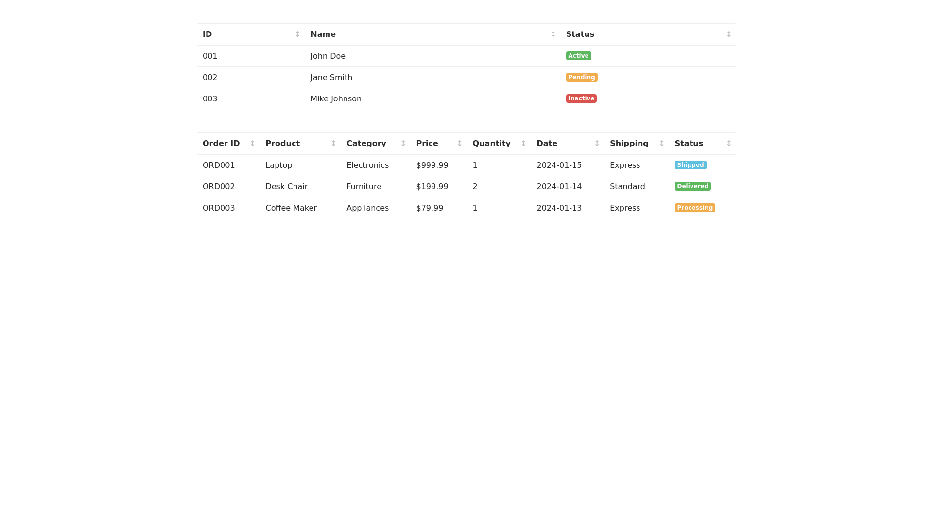 Component Preview