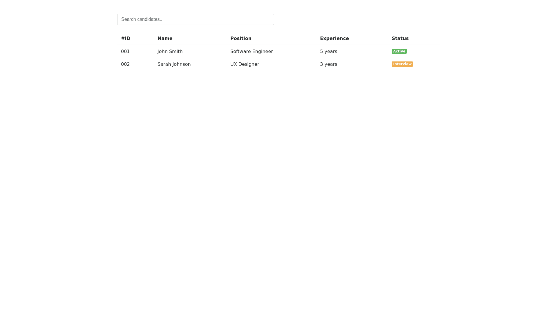 Component Preview