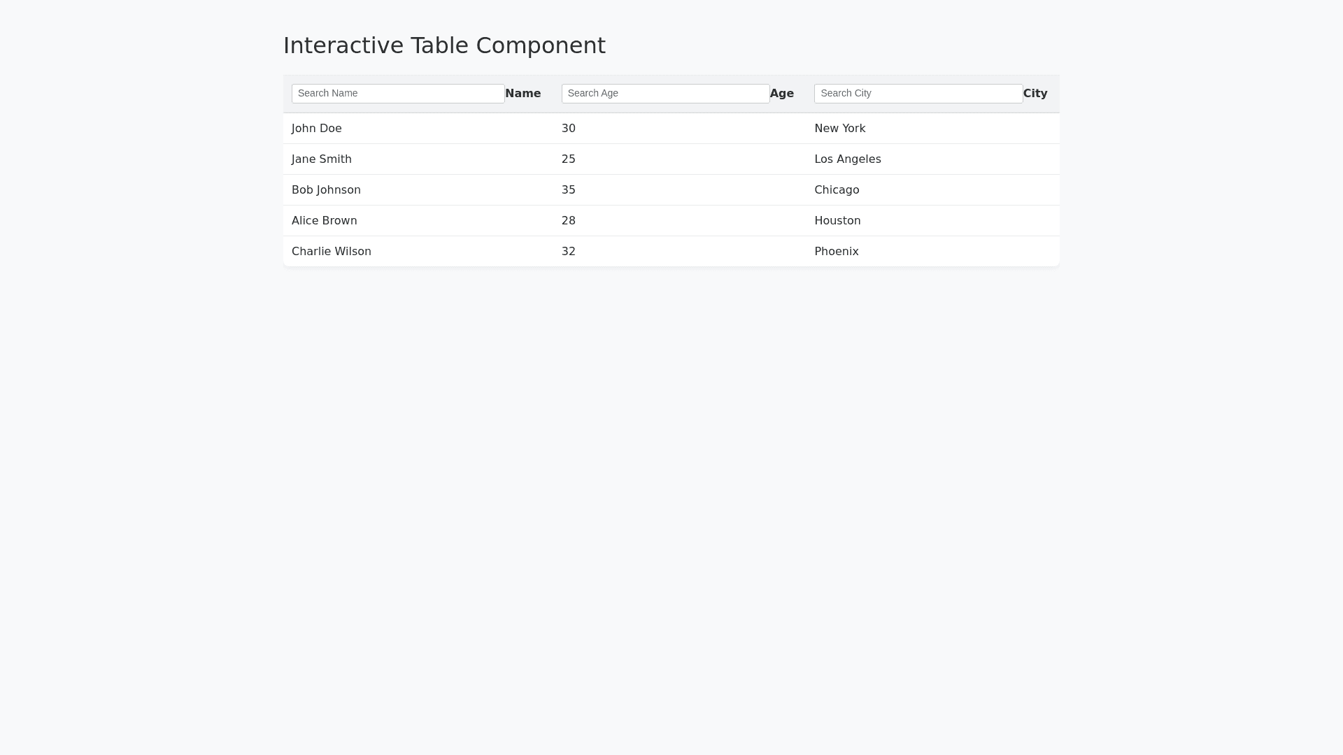 Component Preview