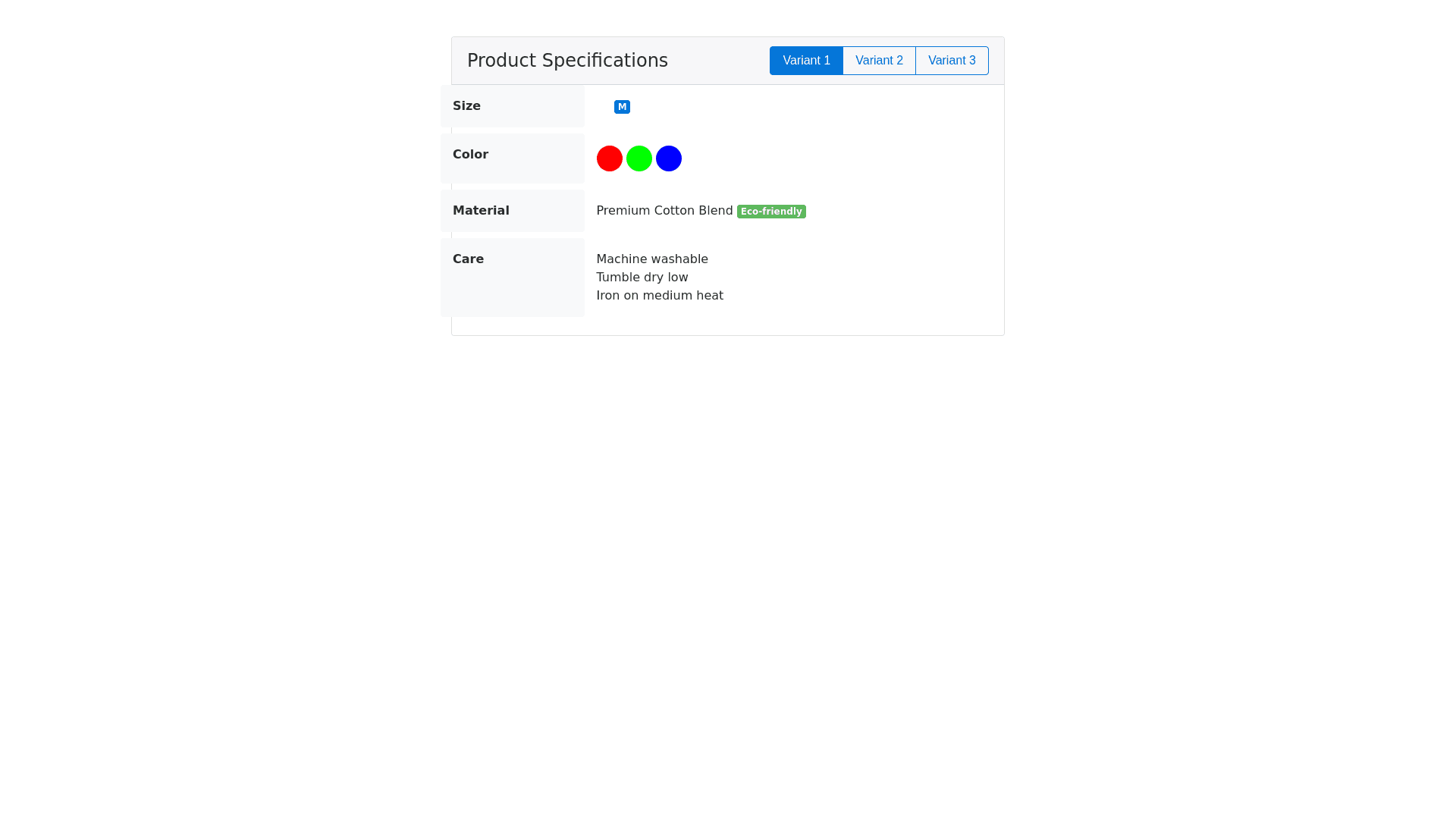 Component Preview
