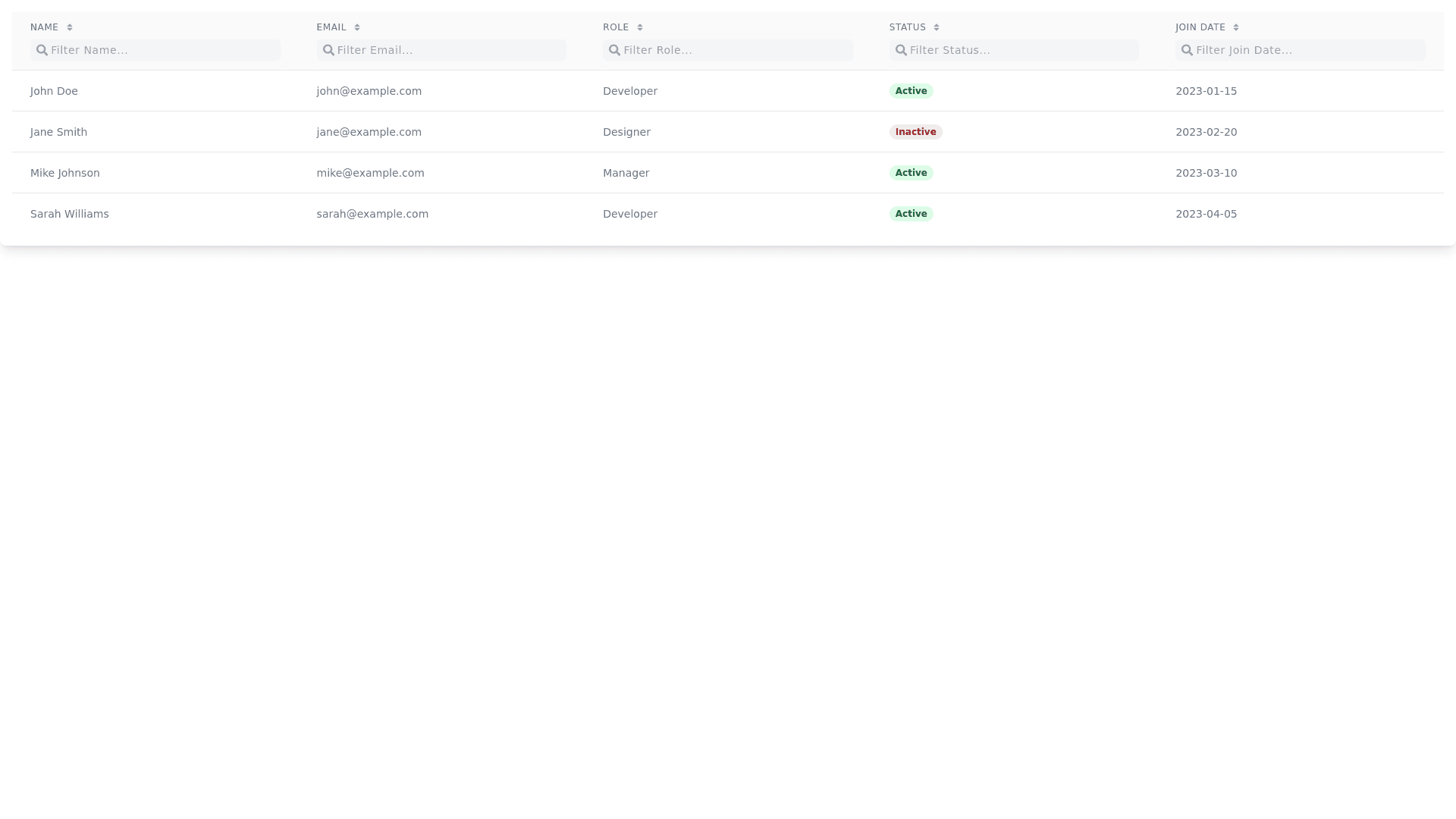 Component Preview