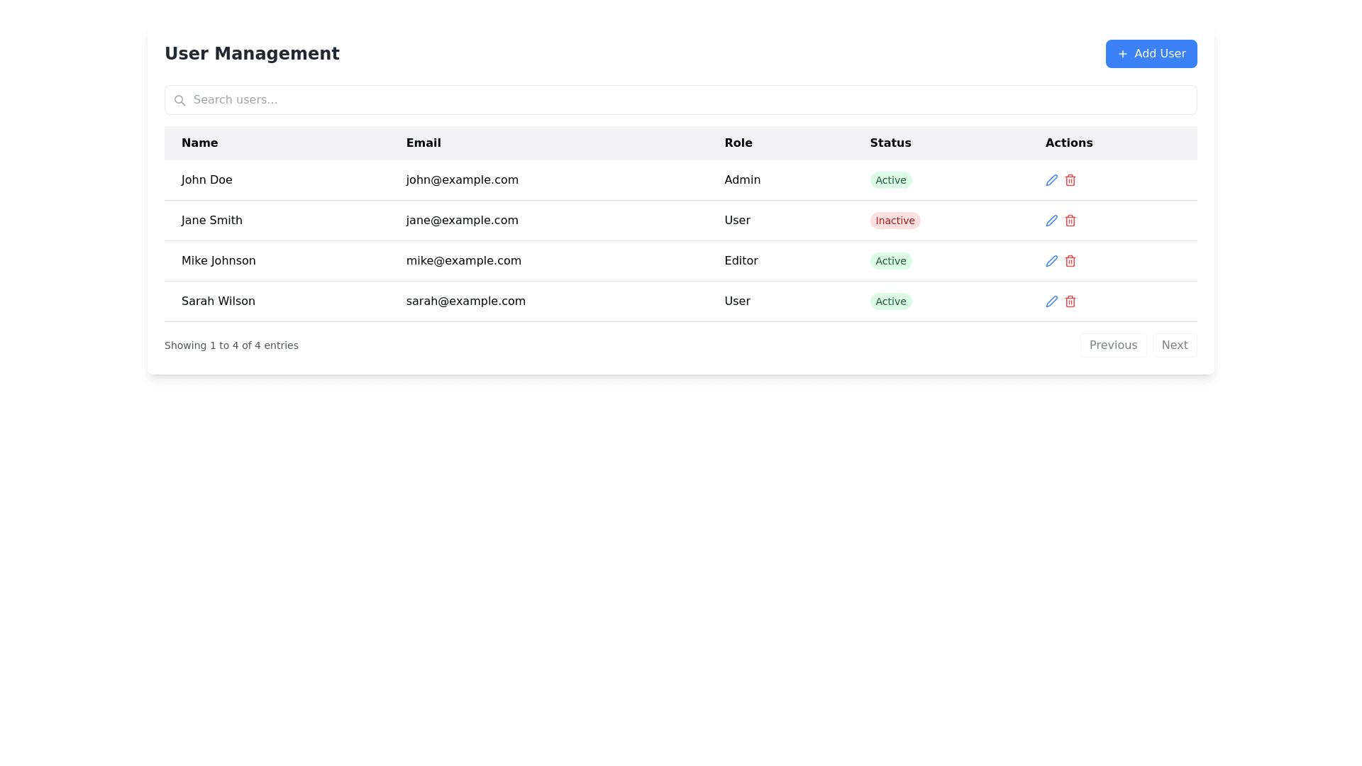 Component Preview