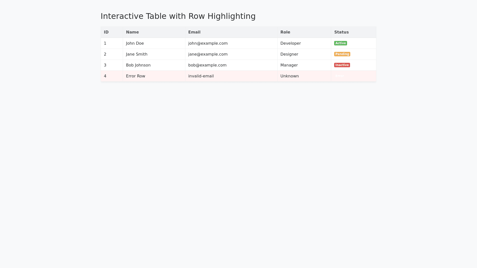 Component Preview