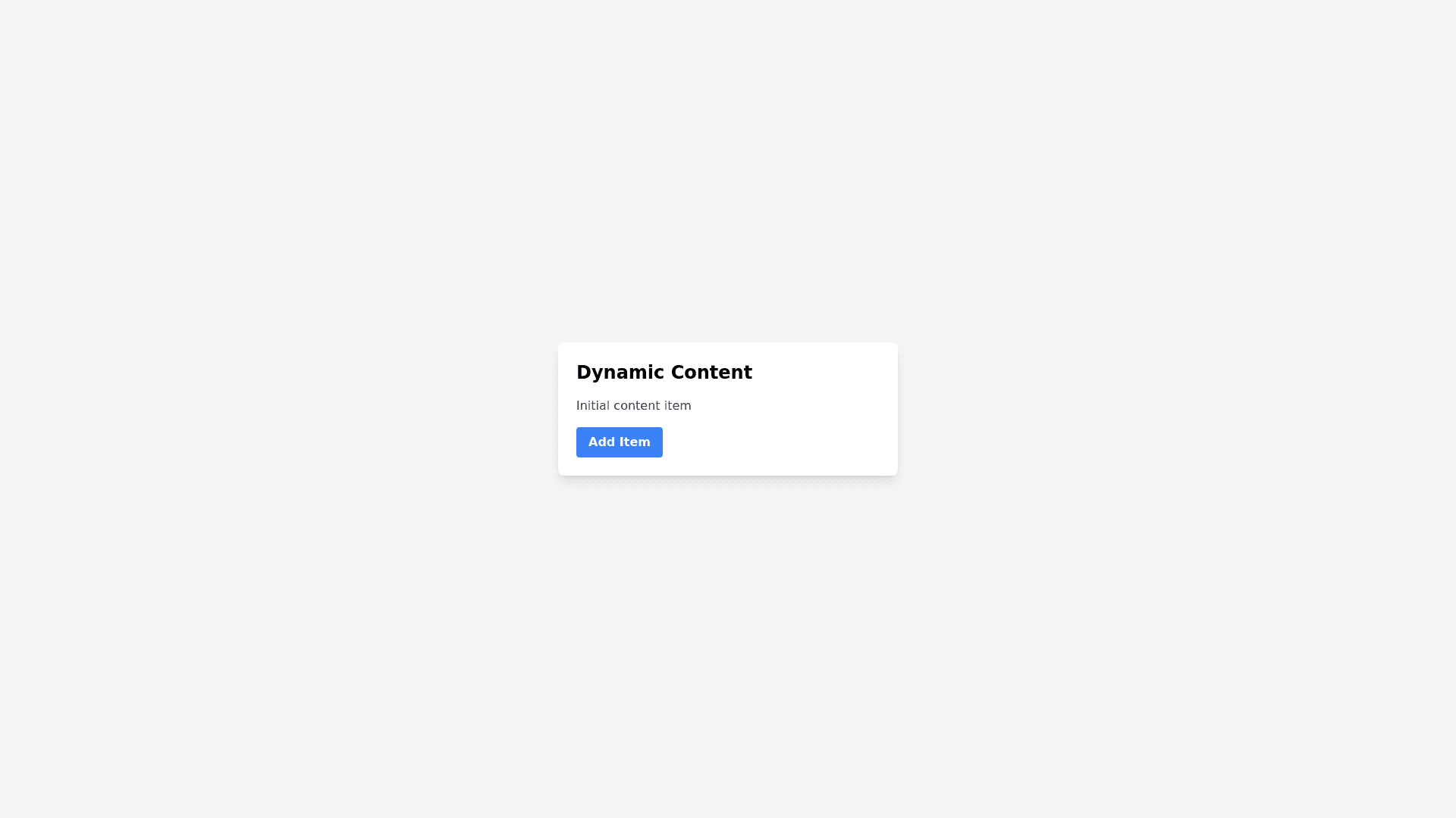 Component Preview