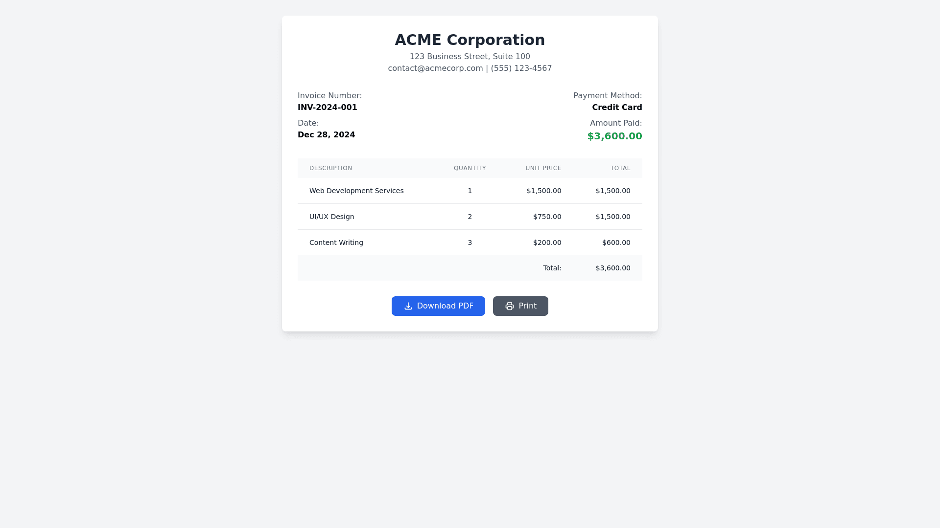Component Preview