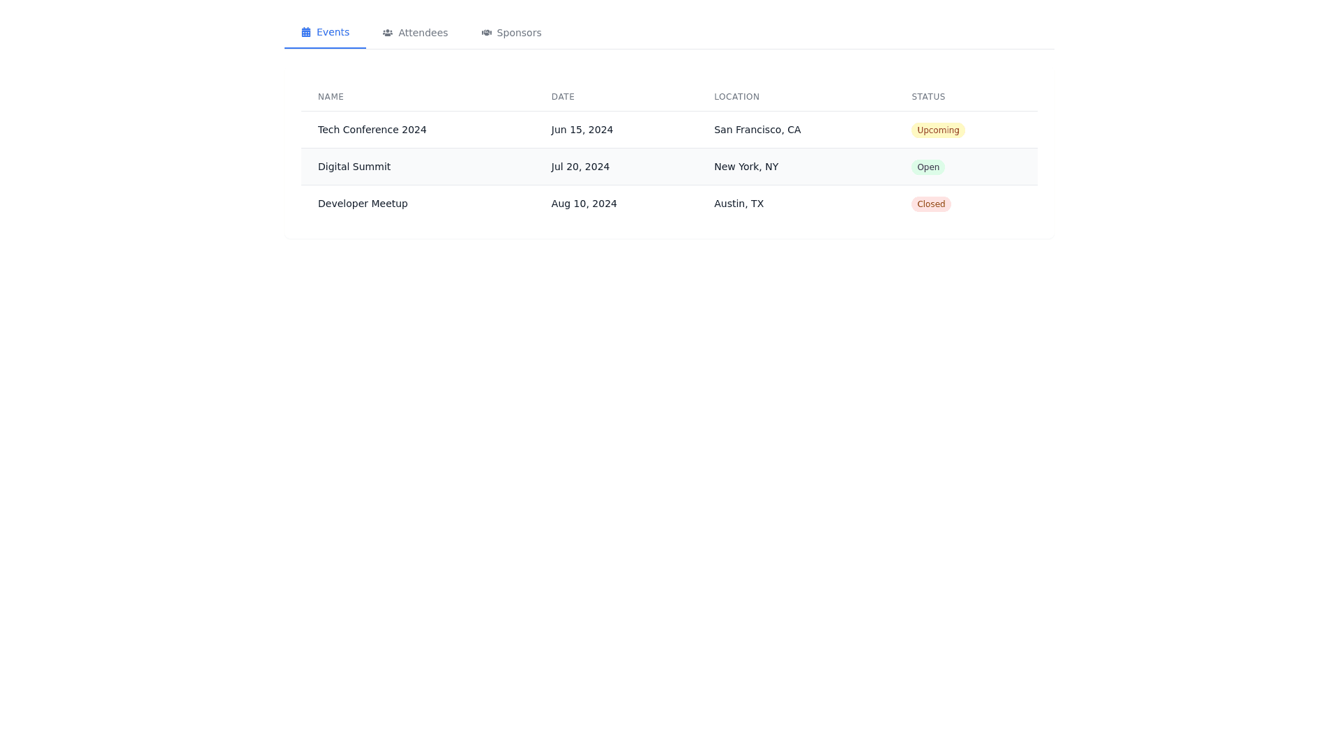 Component Preview