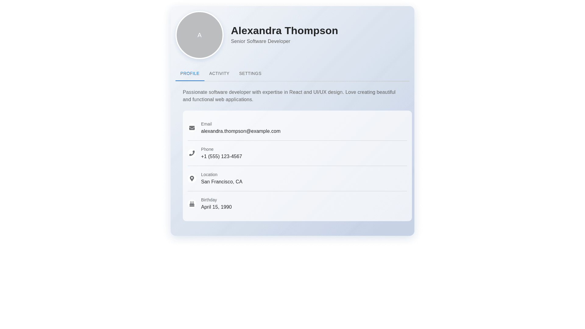 Component Preview