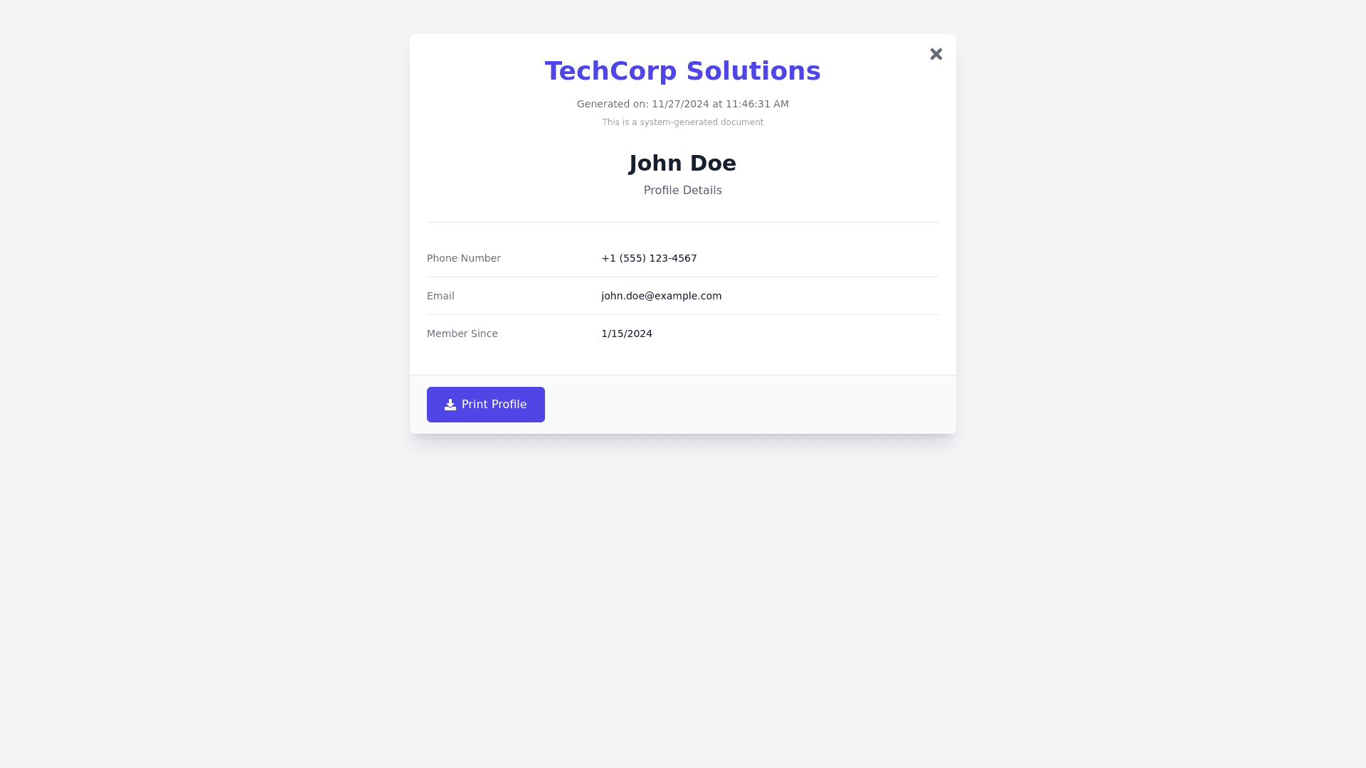 Component Preview