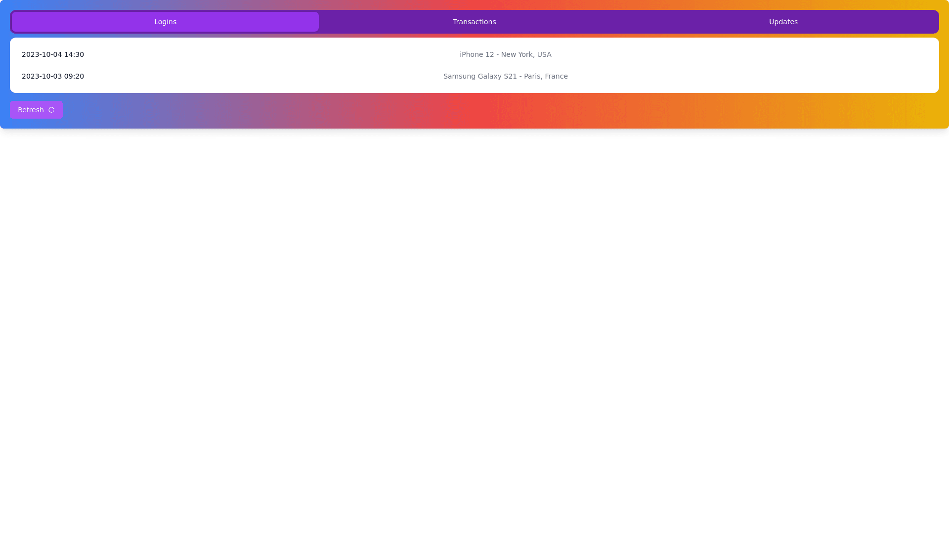 Component Preview