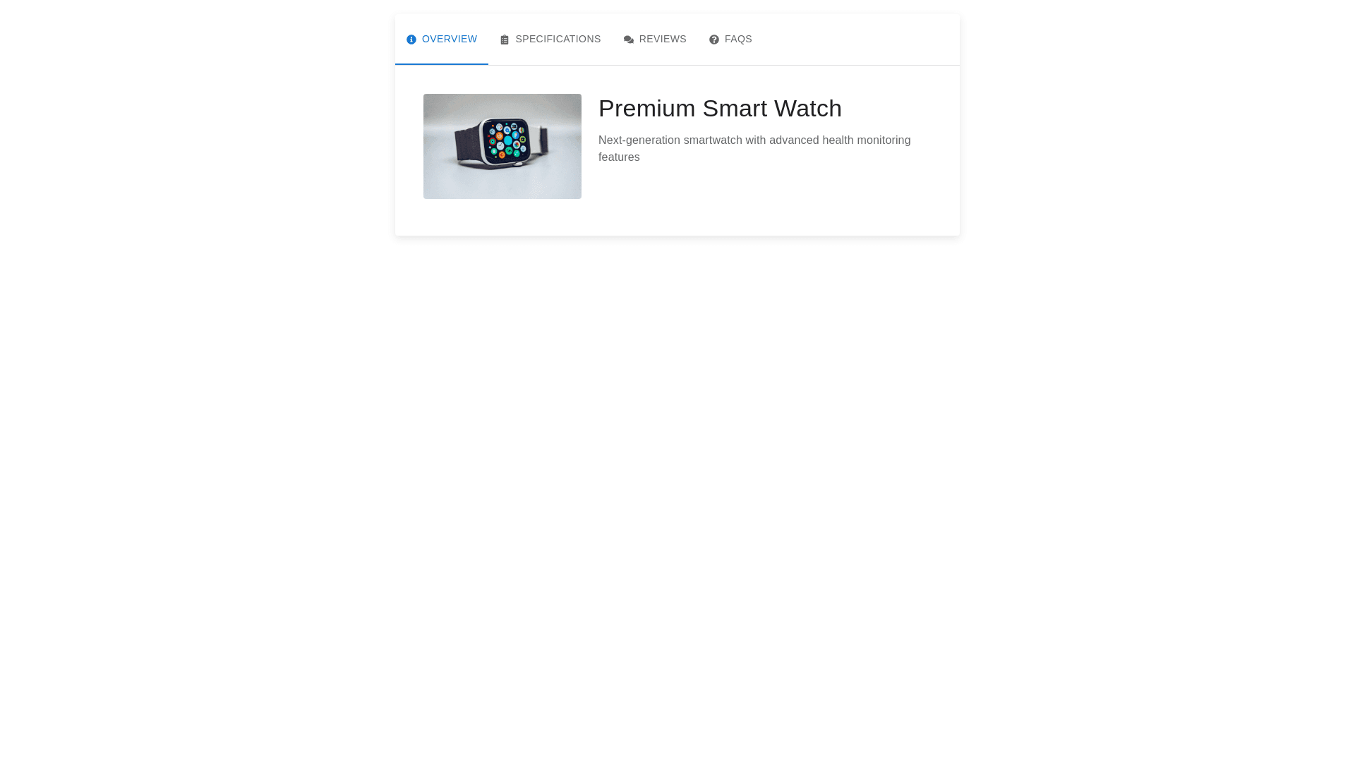 Component Preview