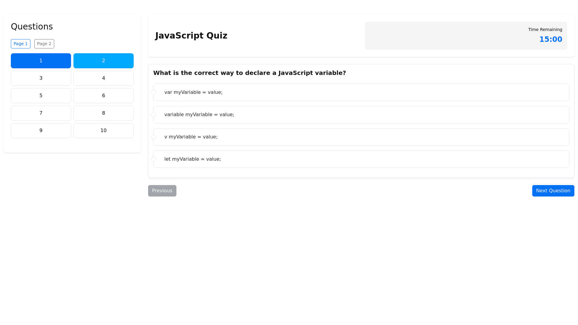 Component Preview