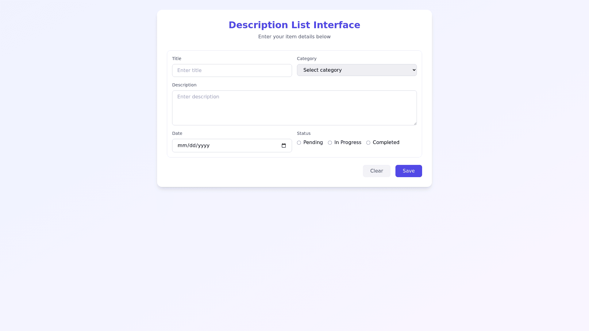 Component Preview
