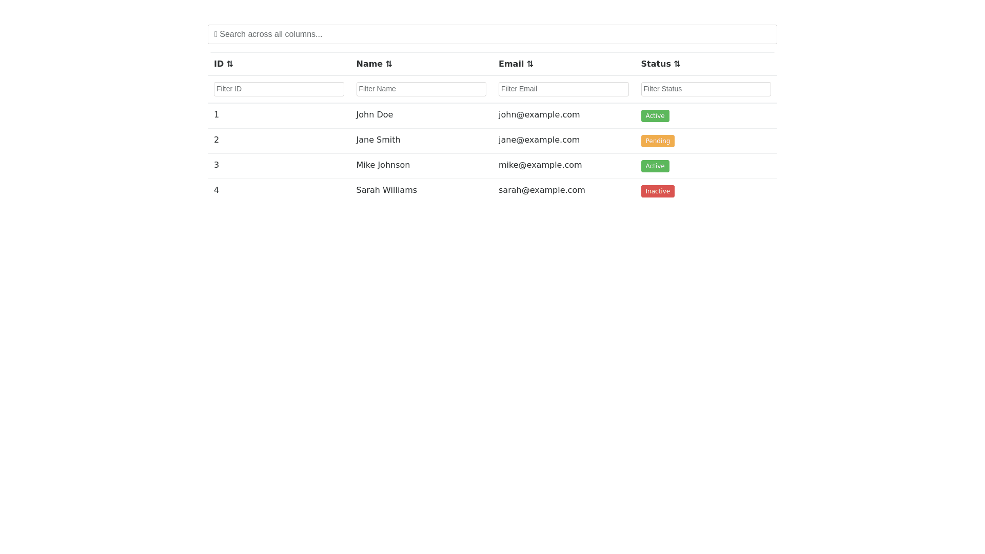 Component Preview