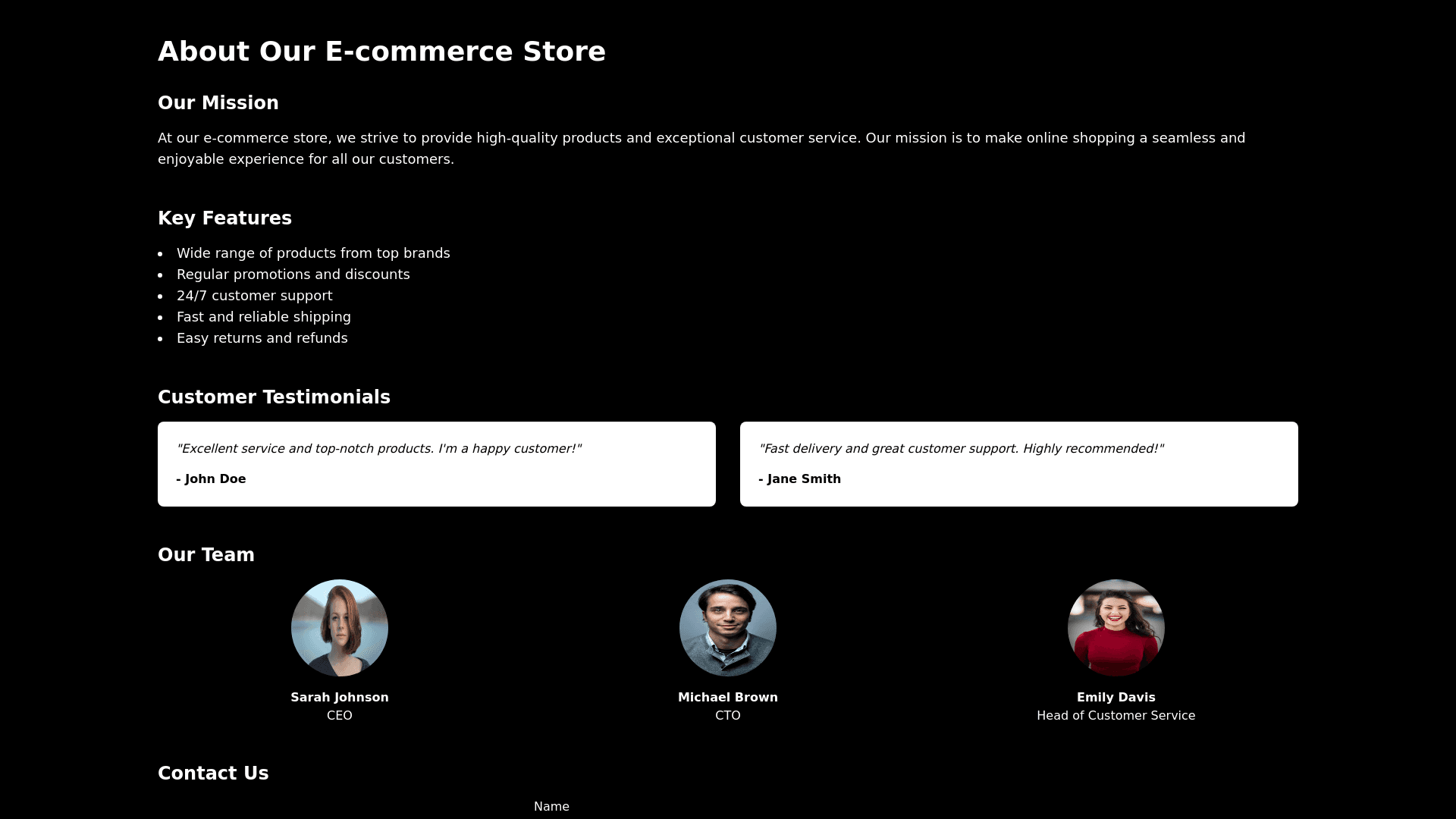 Component Preview