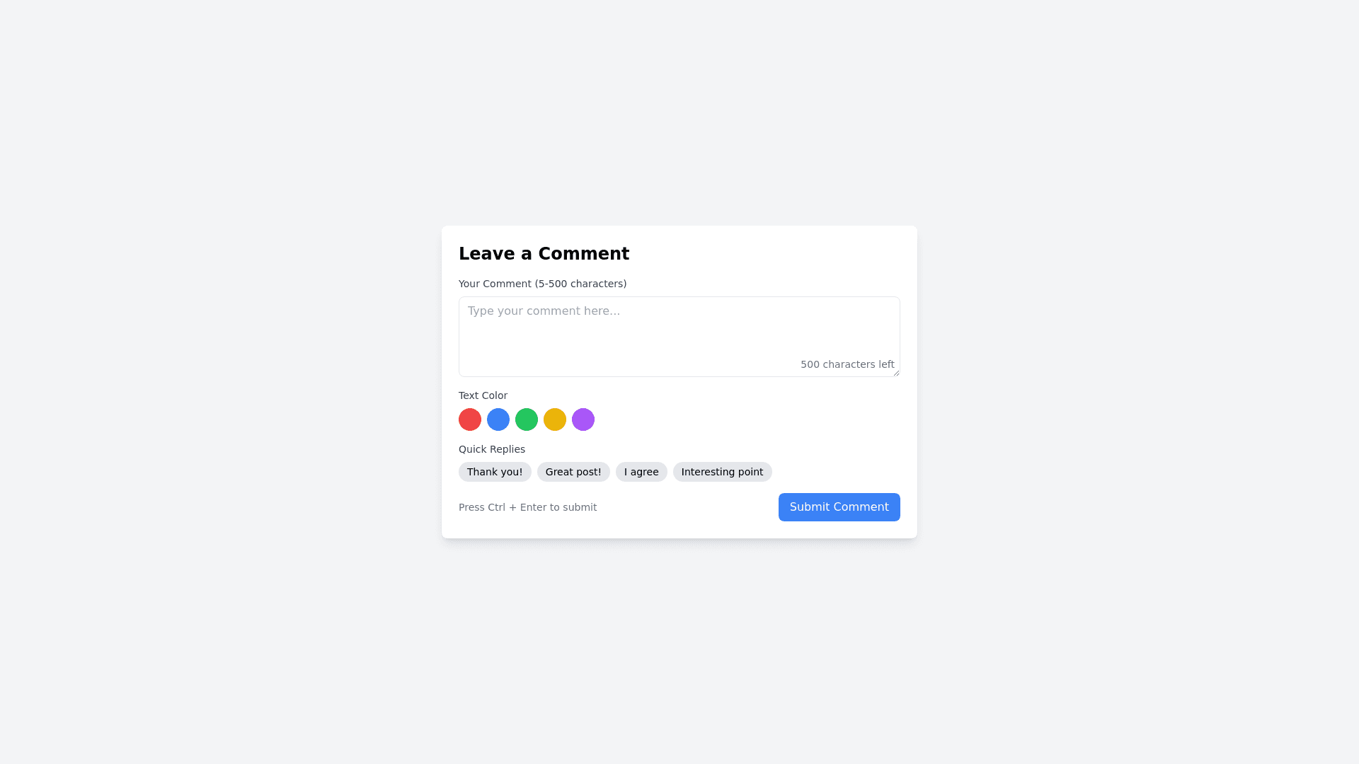 Component Preview