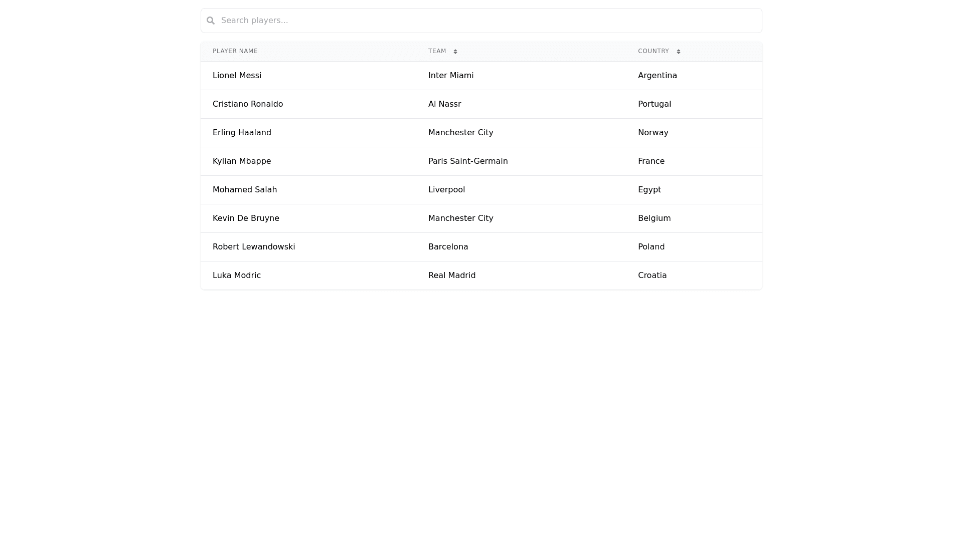 Component Preview