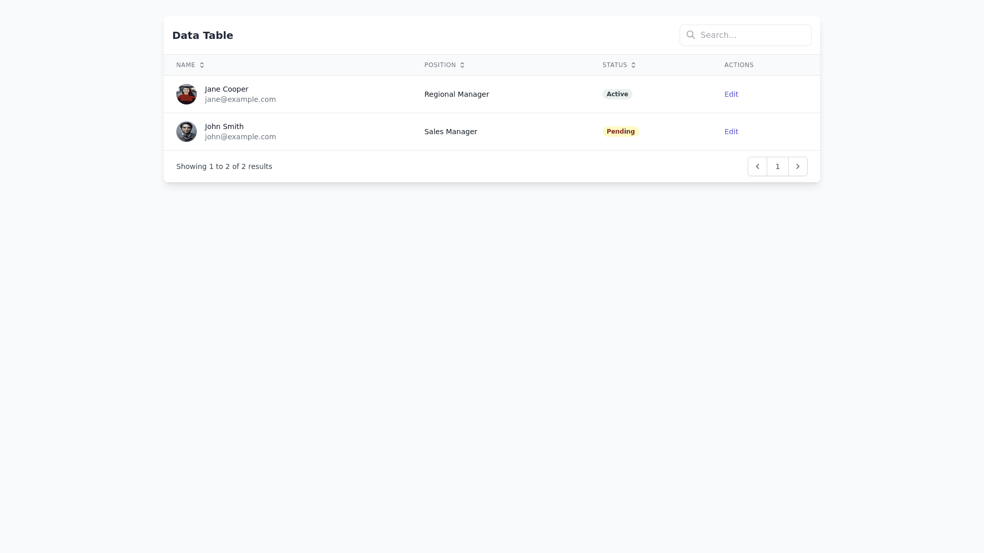 Component Preview