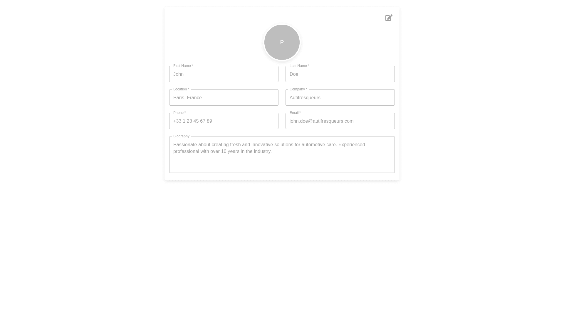 Component Preview
