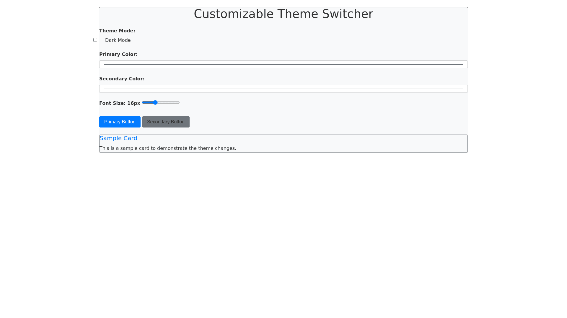 Component Preview