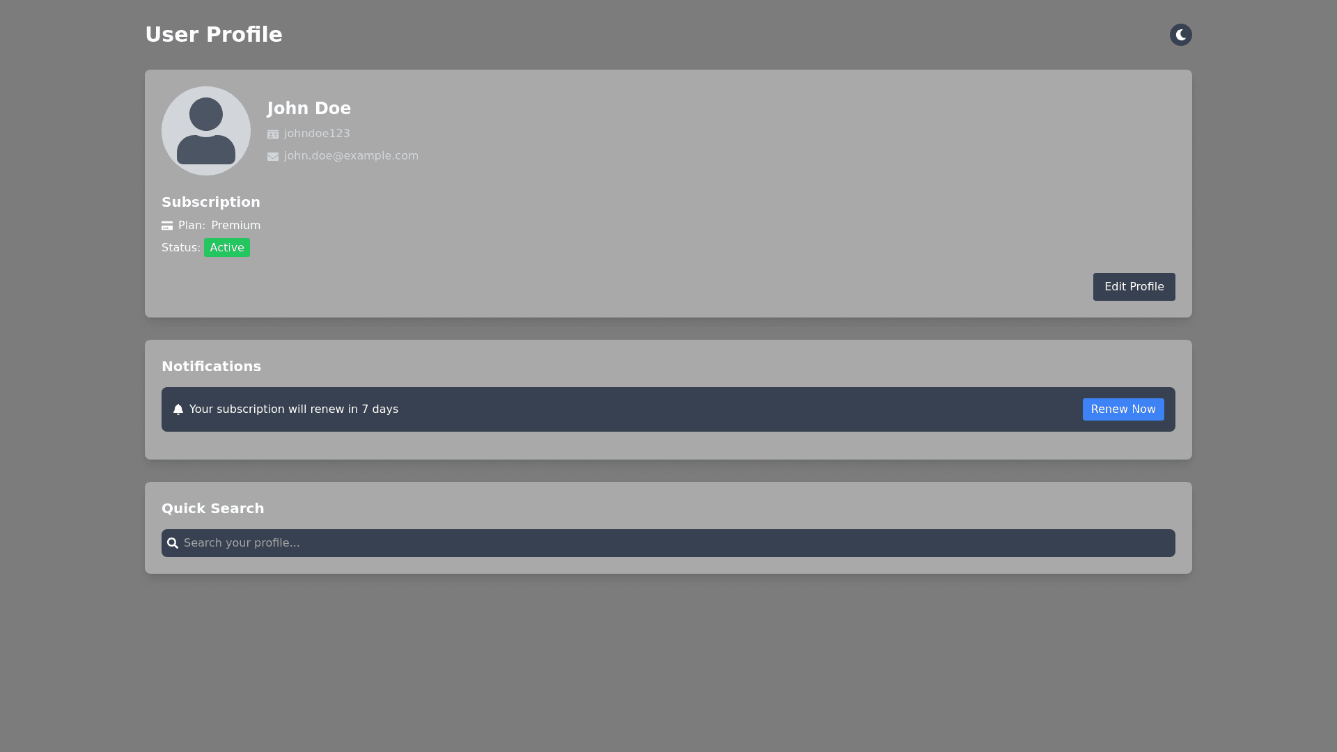Component Preview