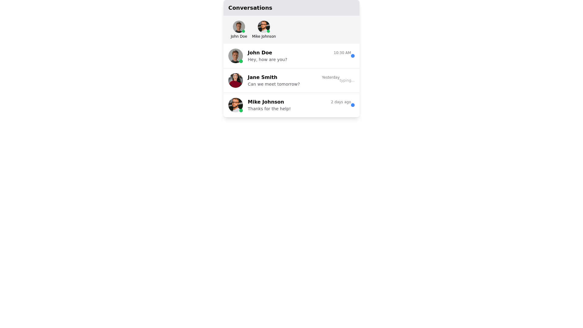 Component Preview