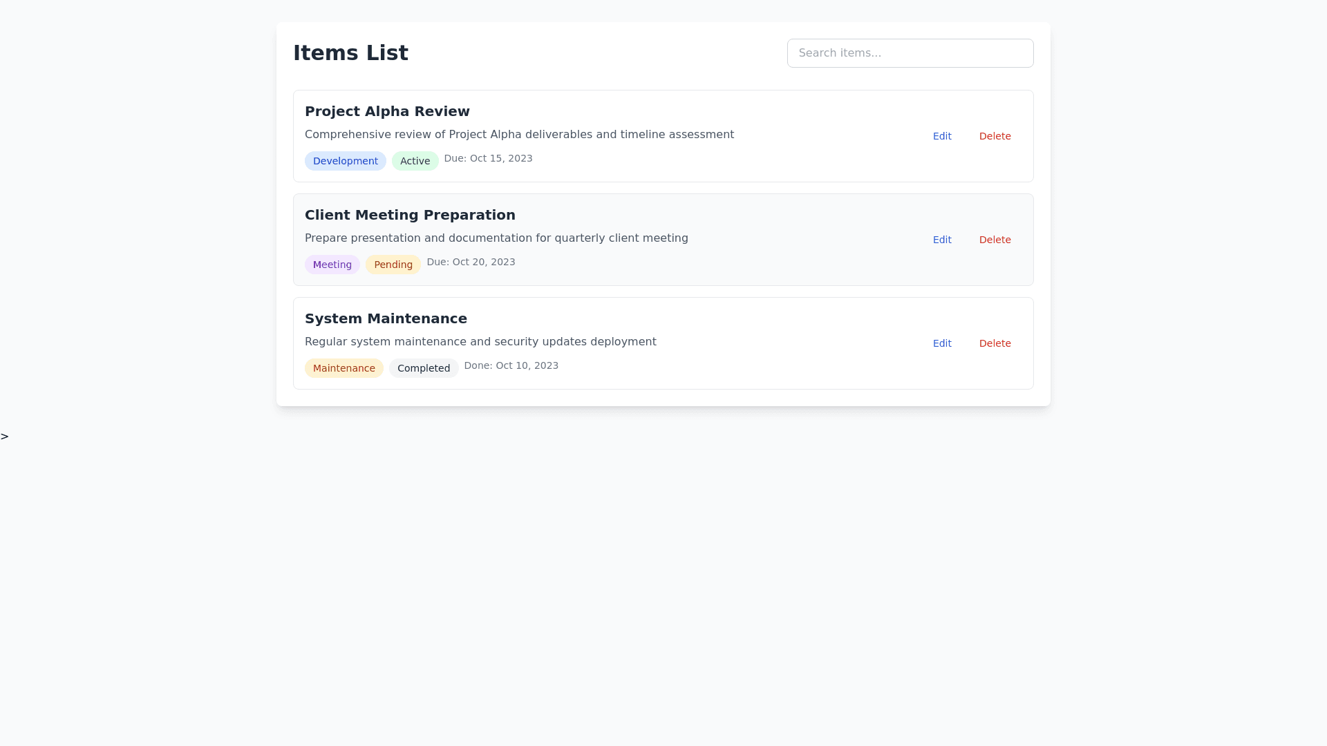 Component Preview