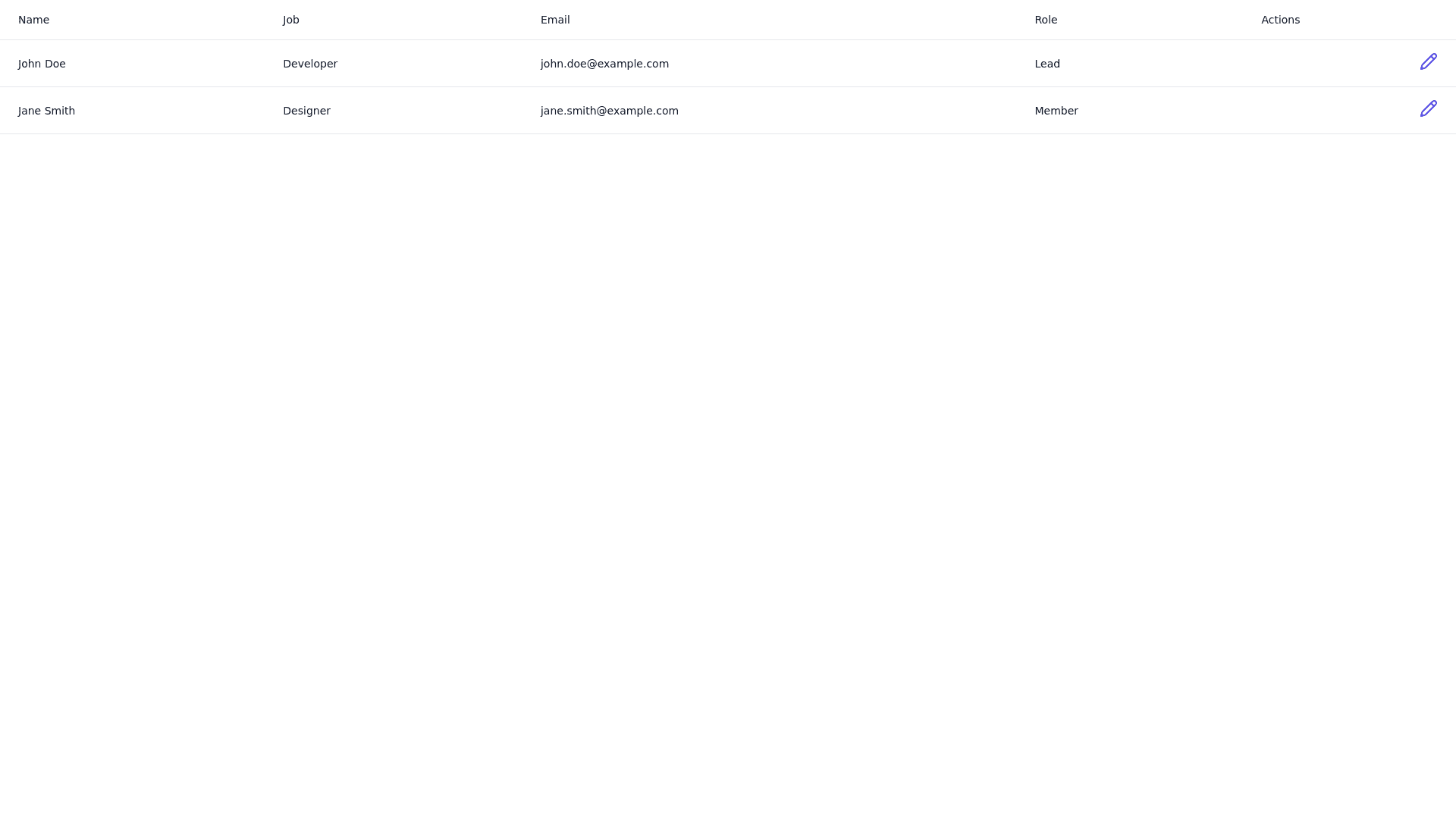 Component Preview