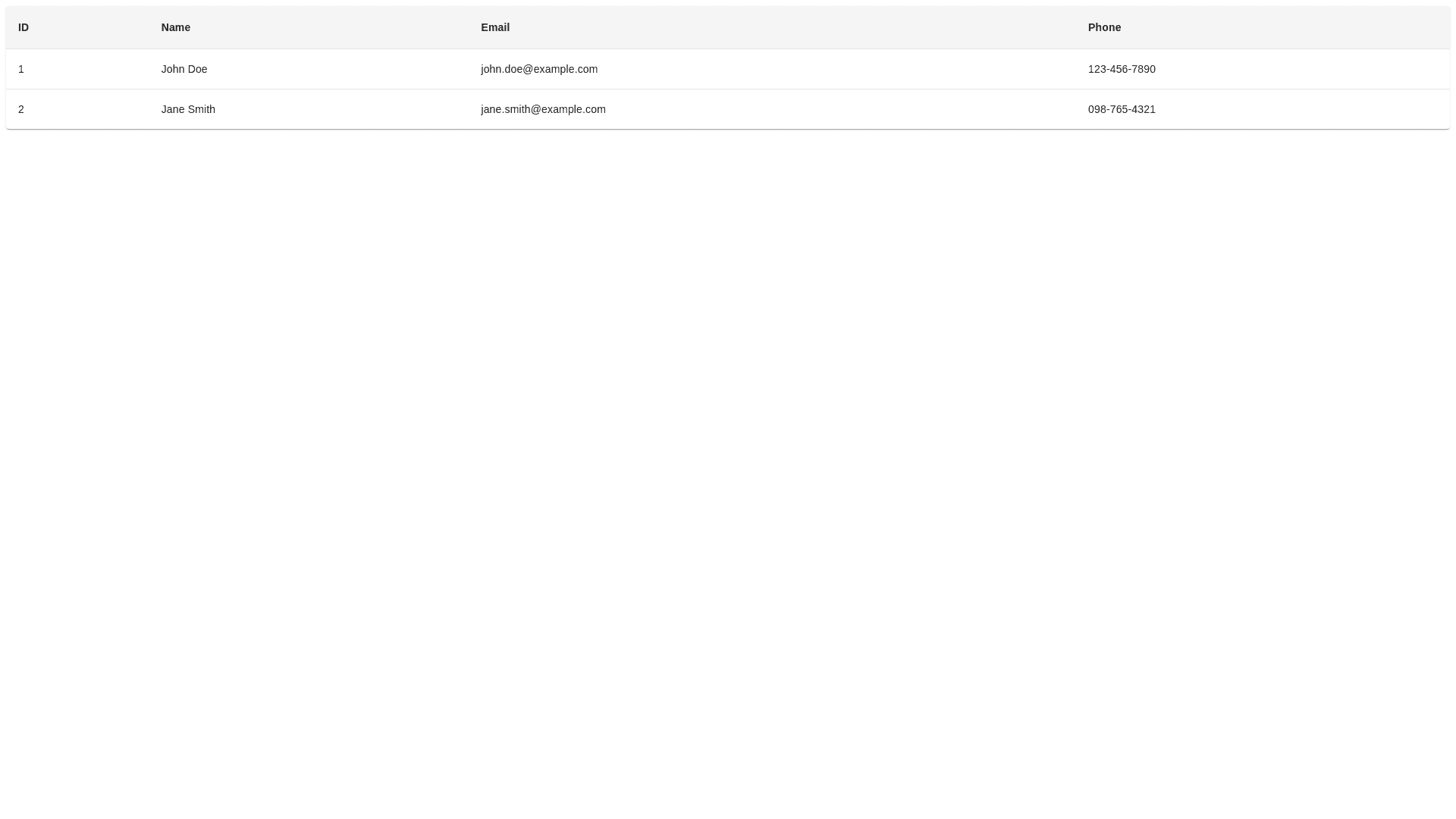 Component Preview