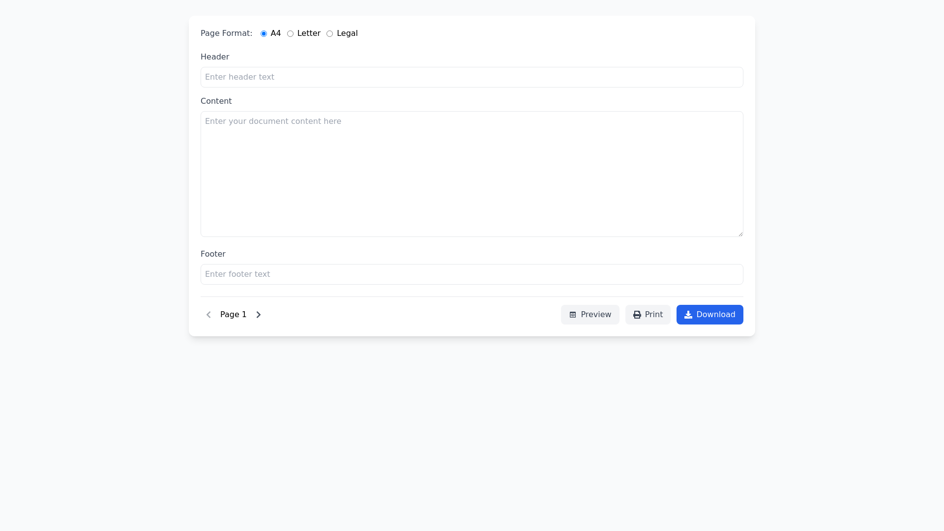 Component Preview