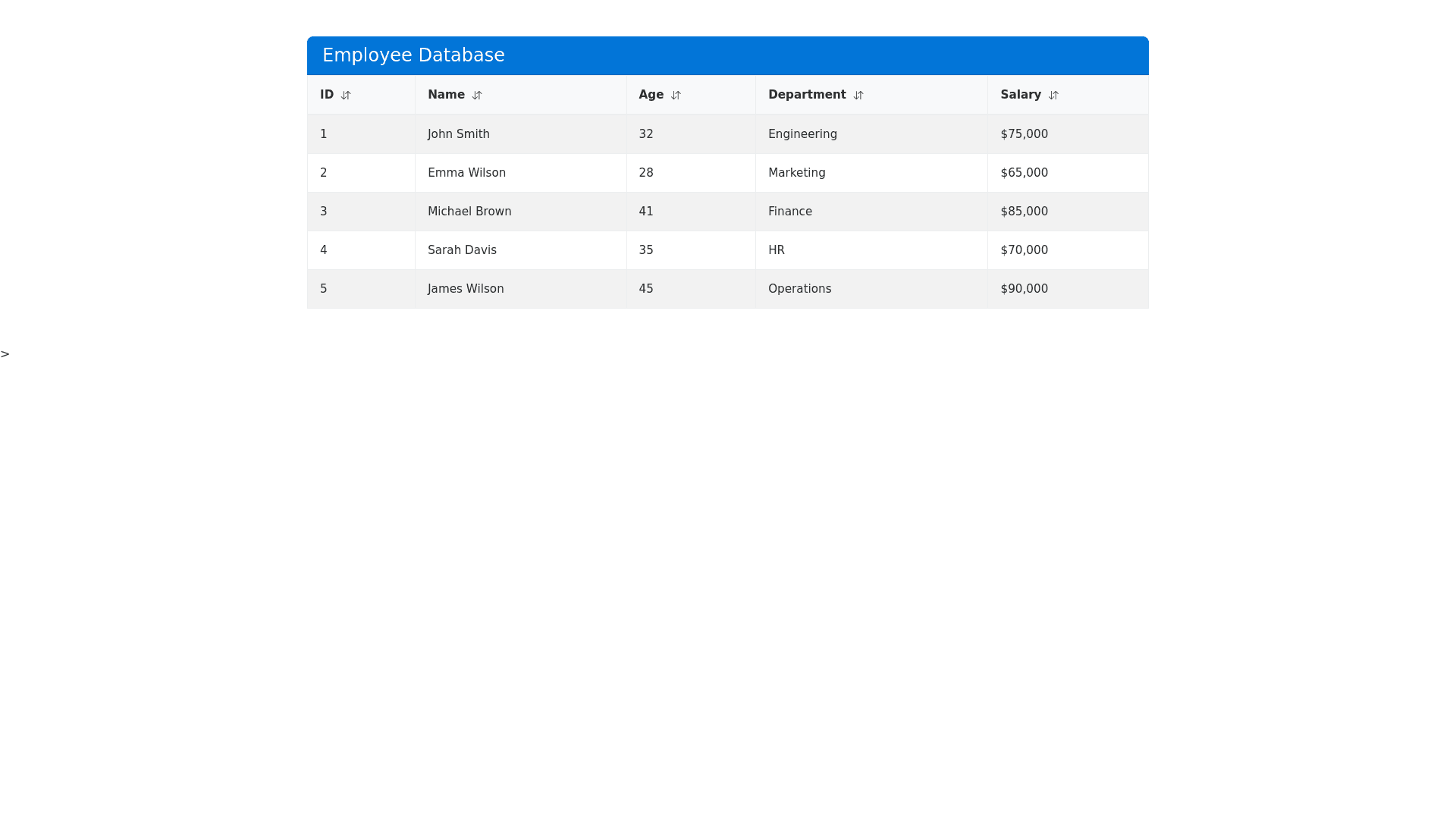 Component Preview