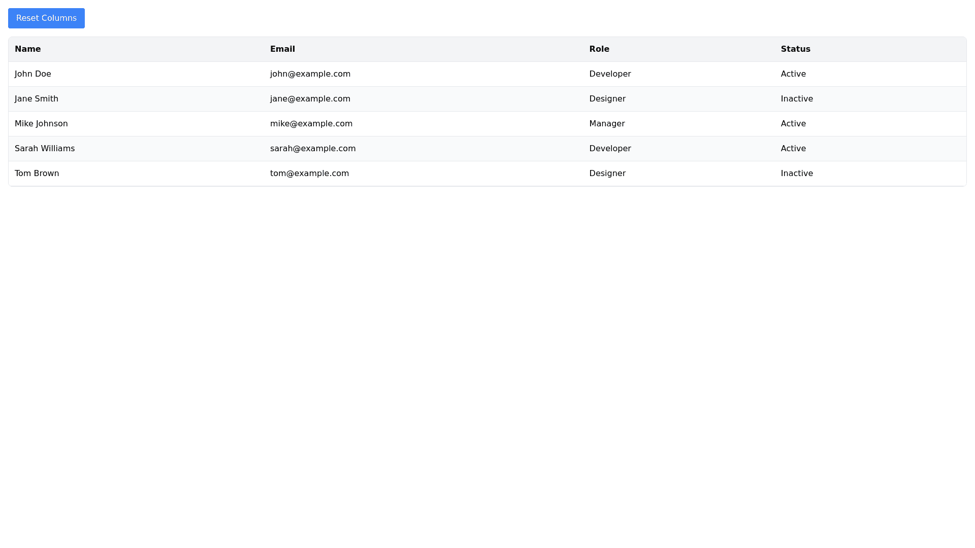 Component Preview