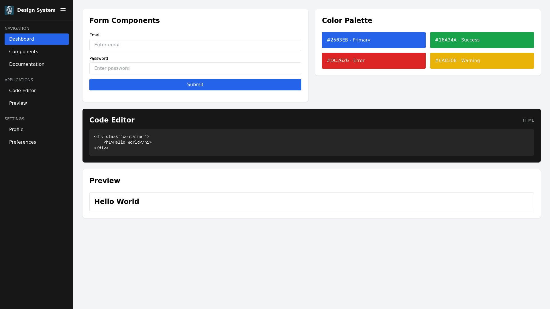 Component Preview