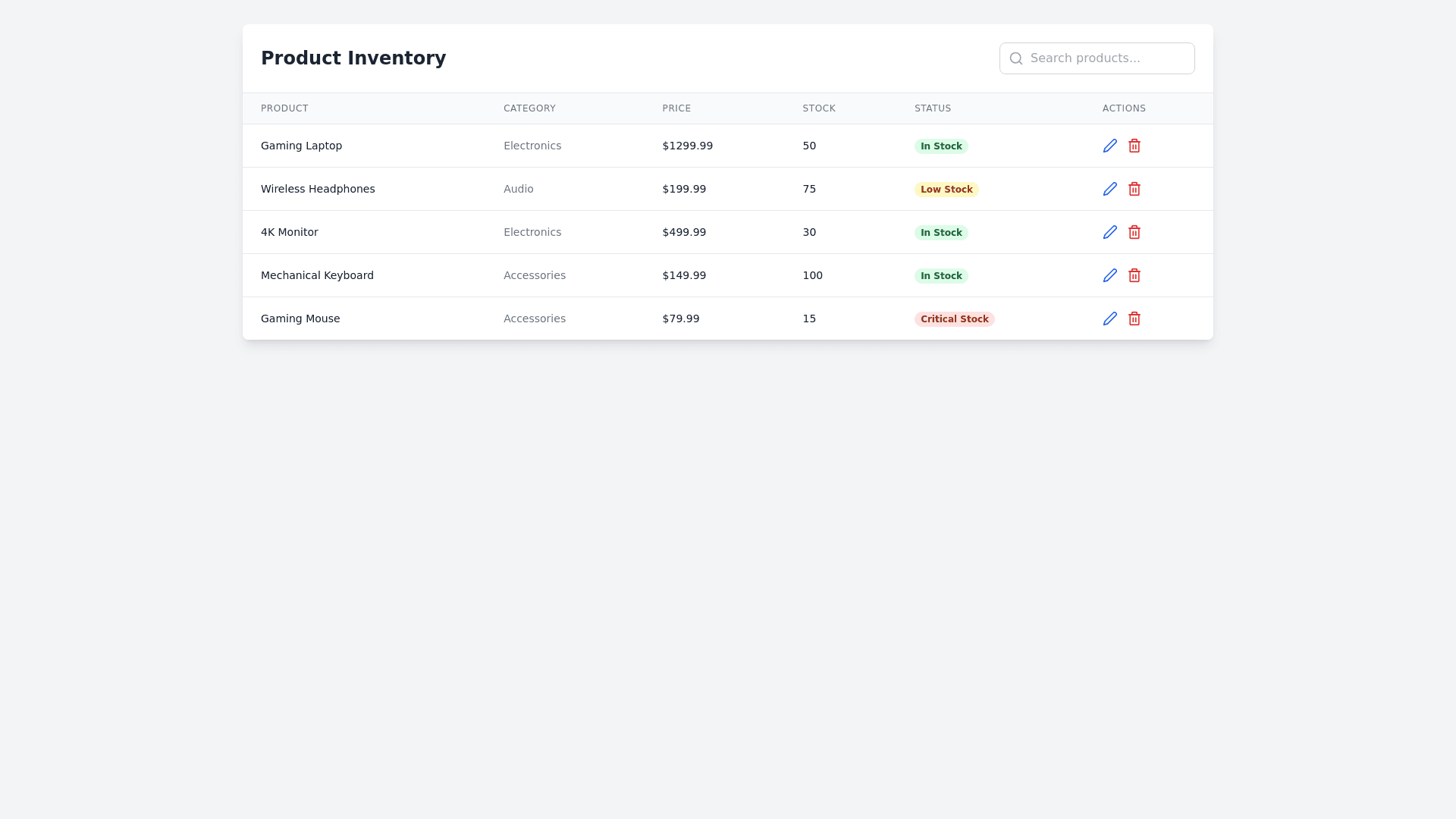 Component Preview