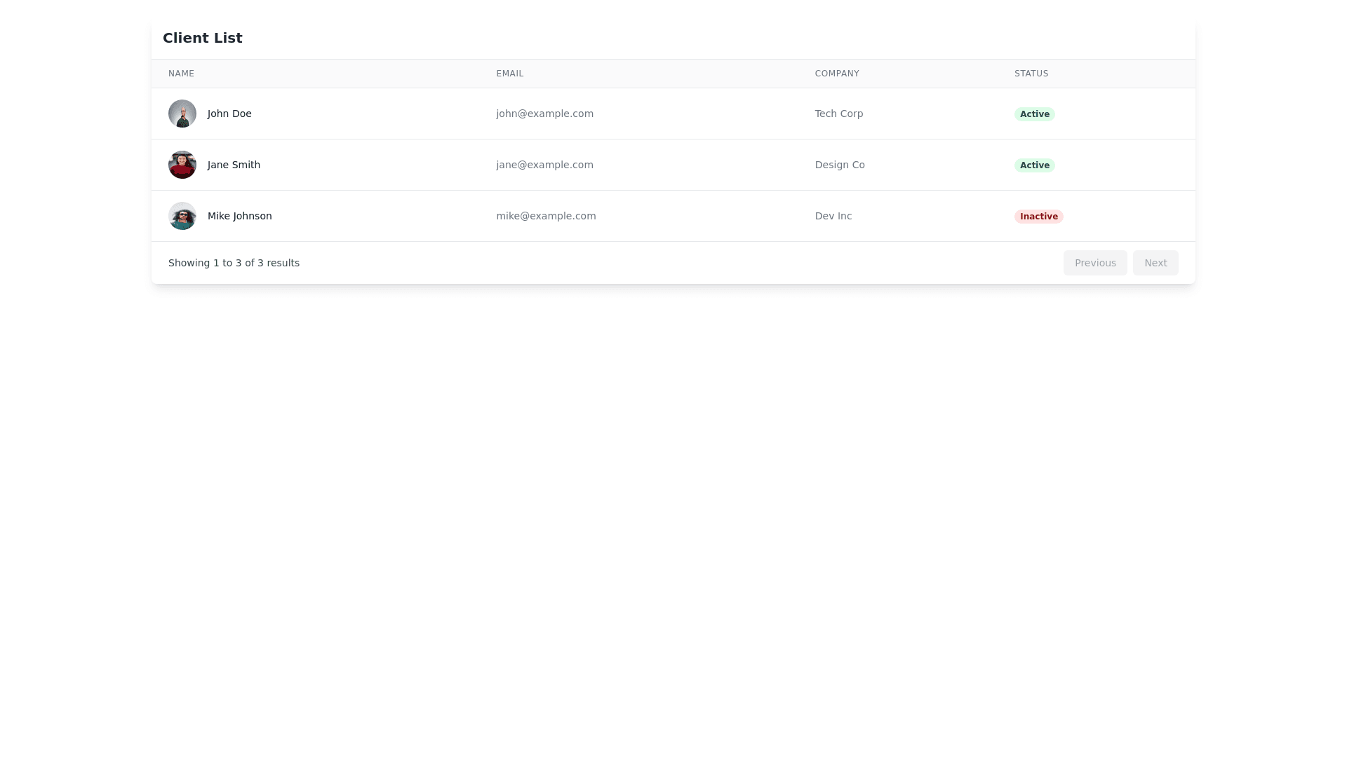 Component Preview