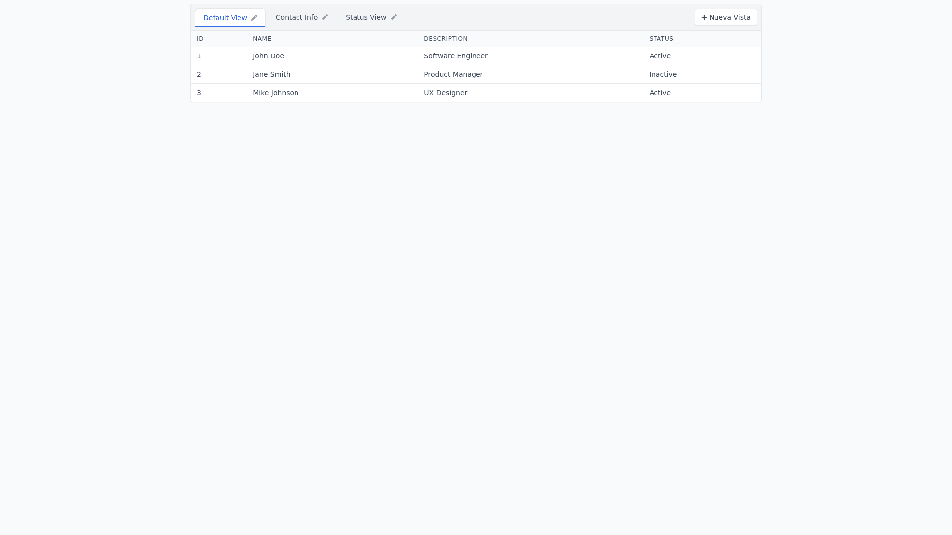 Component Preview